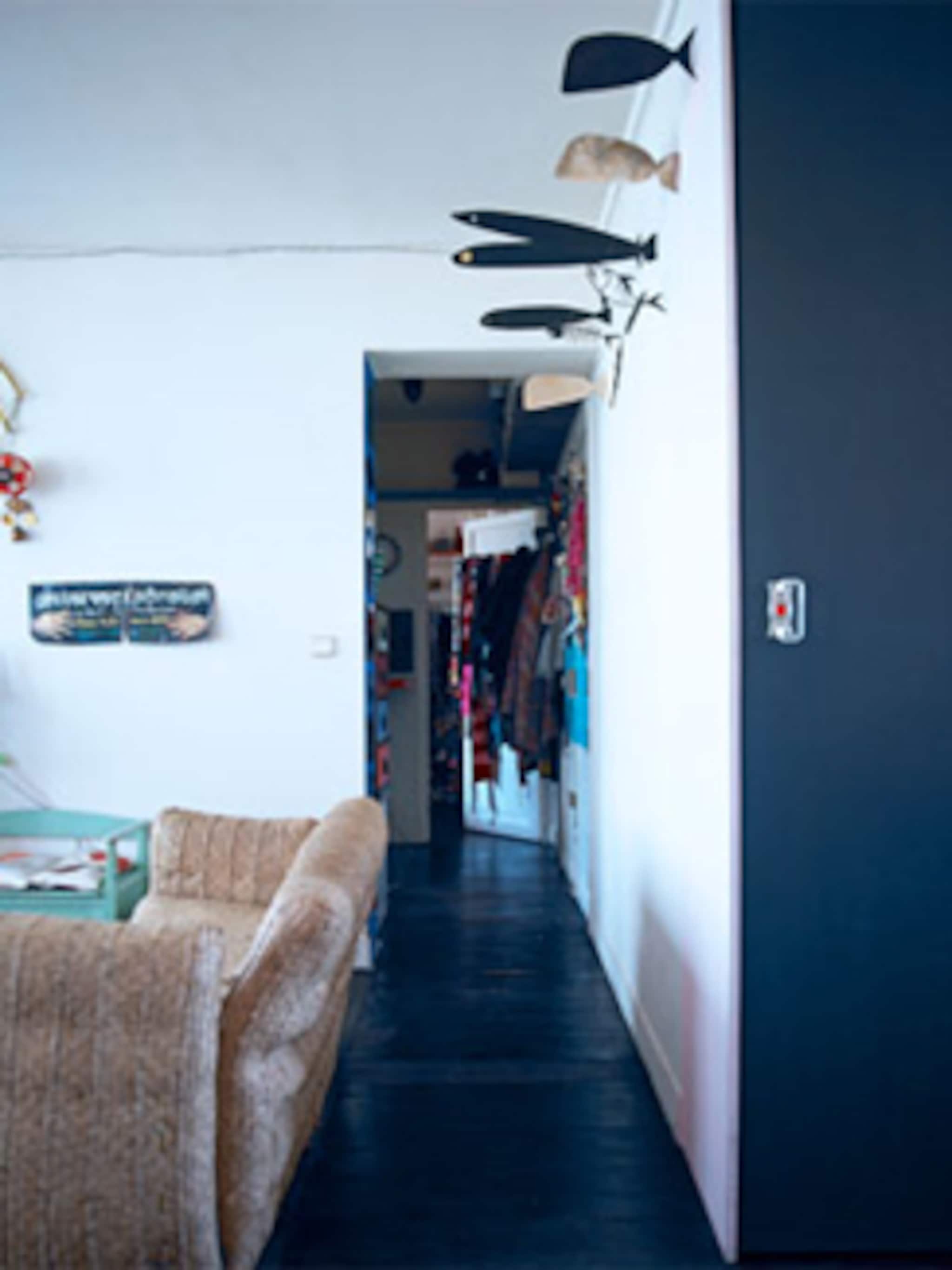 aluminium visjes als muurdecoratie