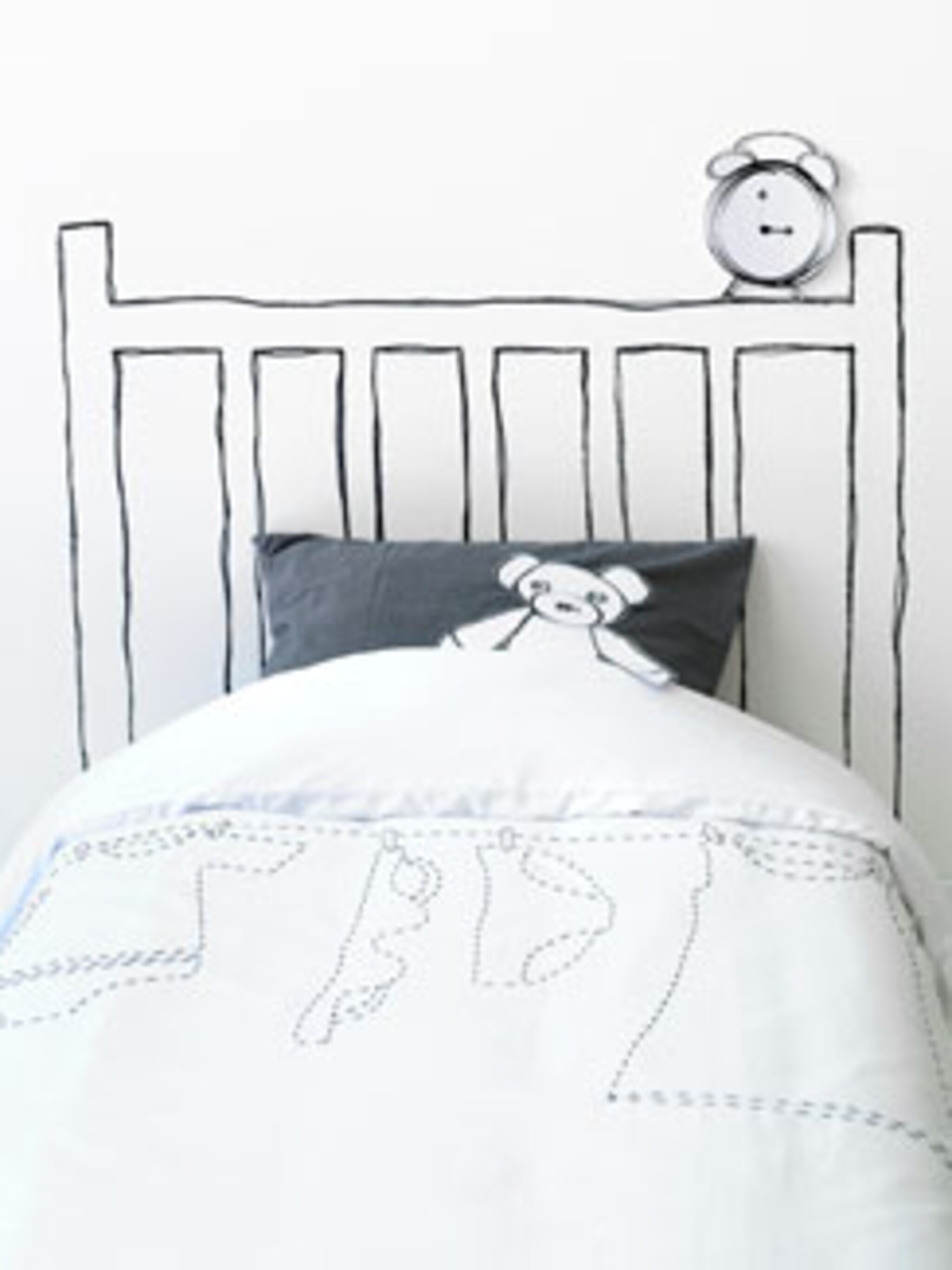 dekbedovertrek borduren met leuke waslijn