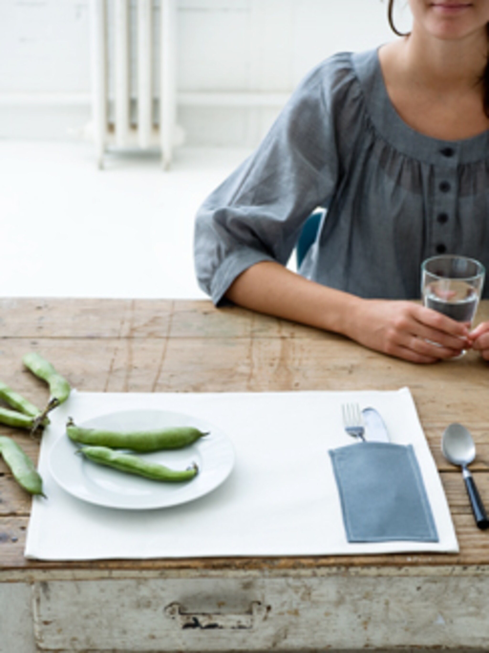placemat met bestekzakje