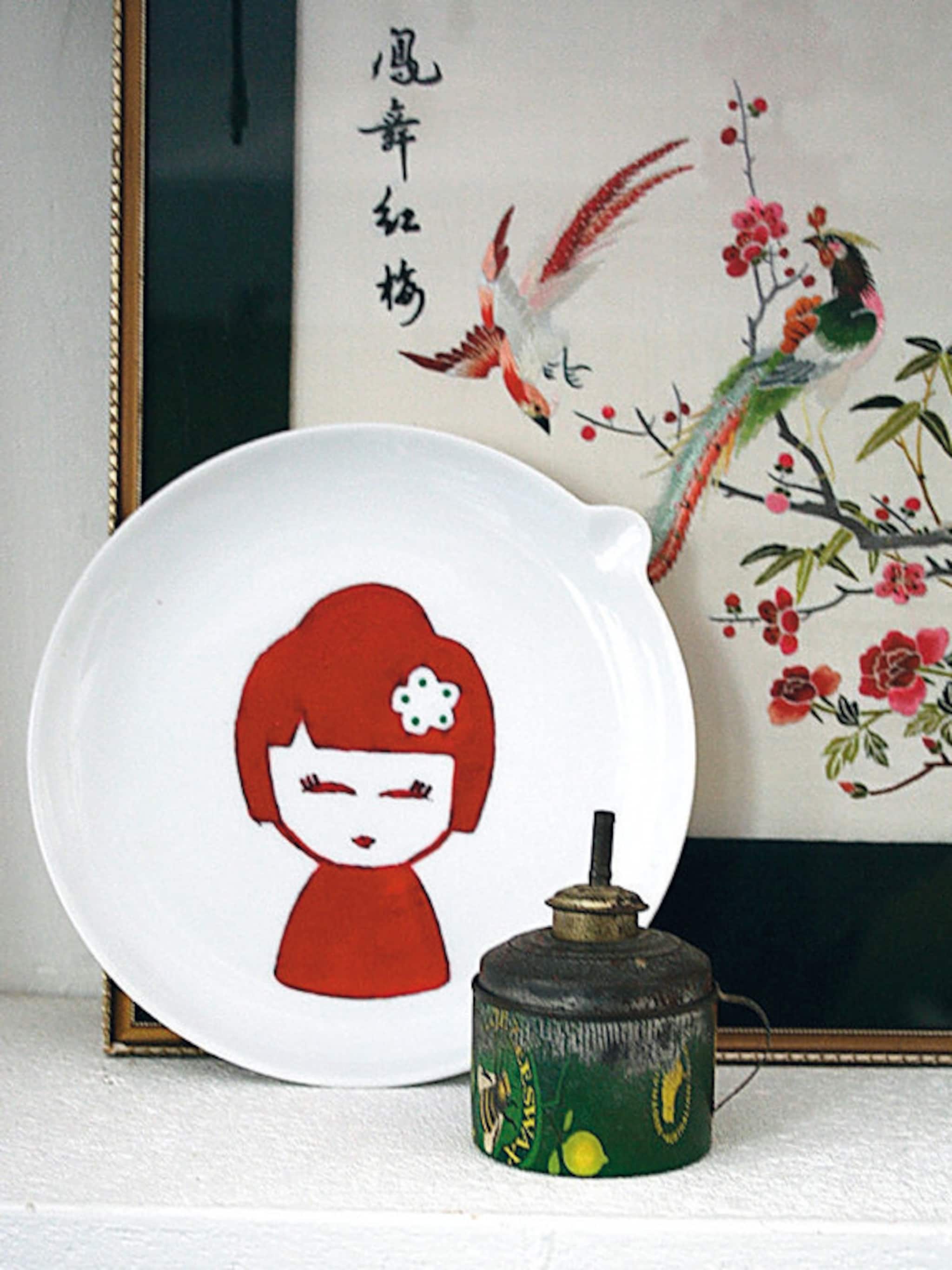 zelfmaakidee bord met dessin