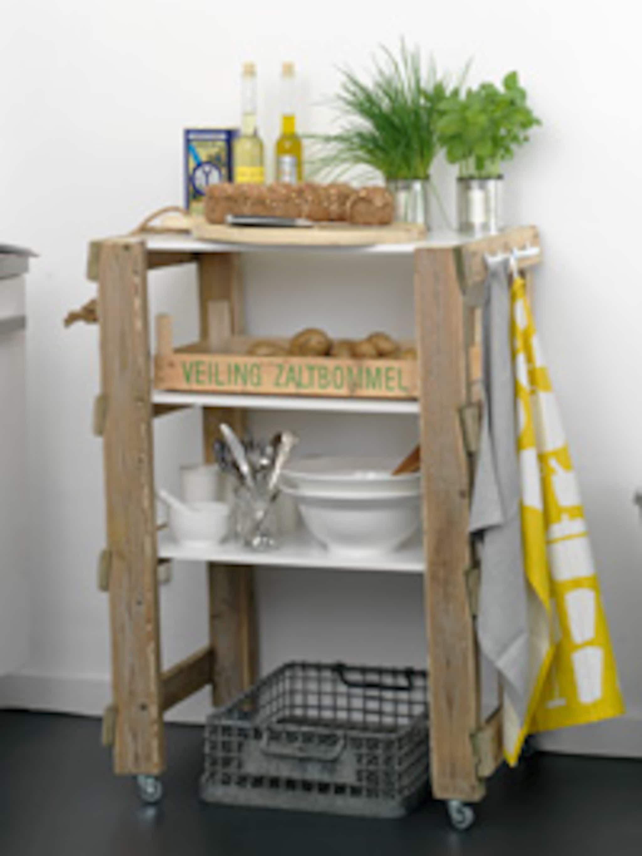 ladder wordt keukentrolley in 9 stappen