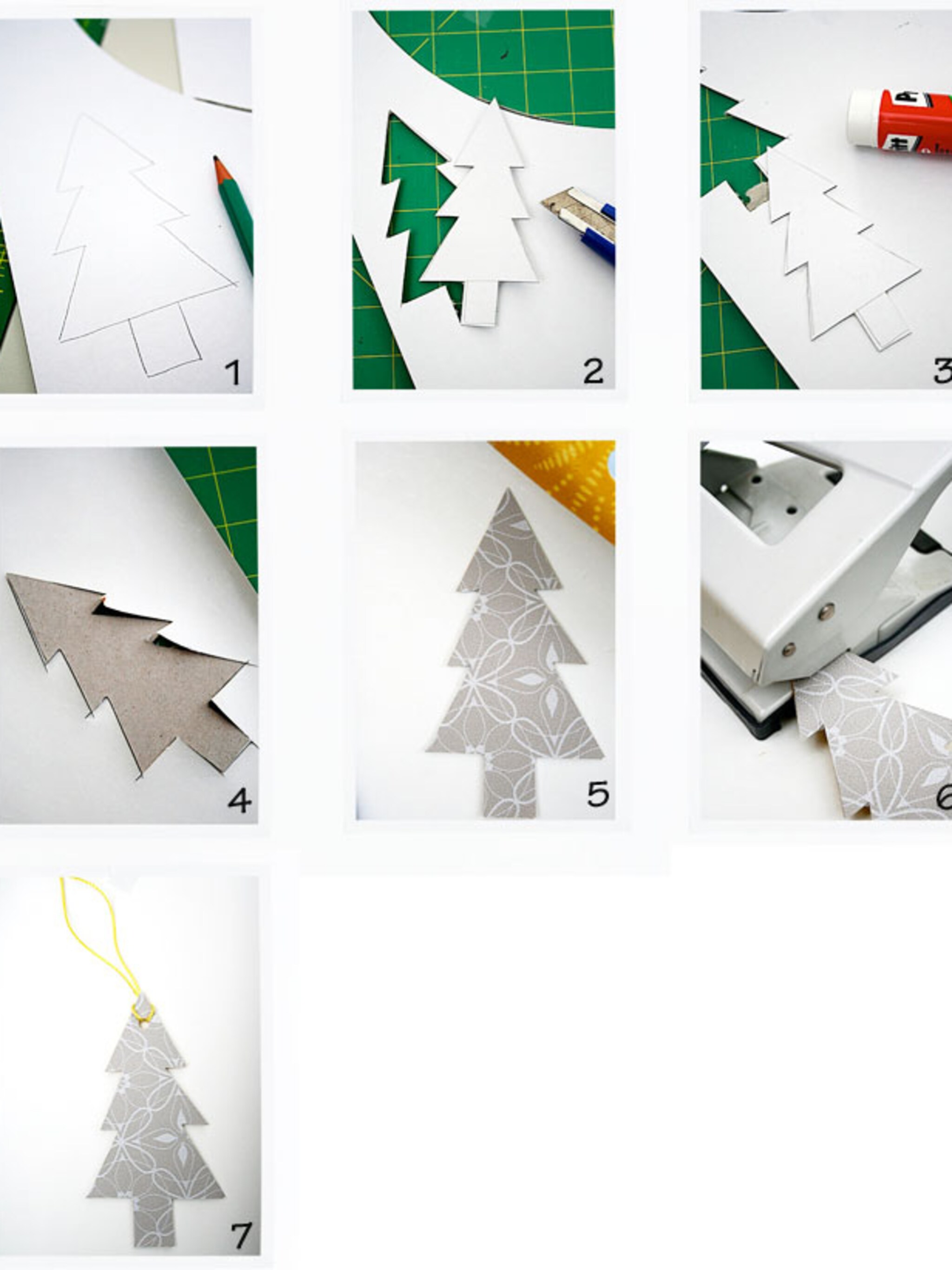 kerstdecoratie van papier