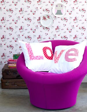 Kussen met letters