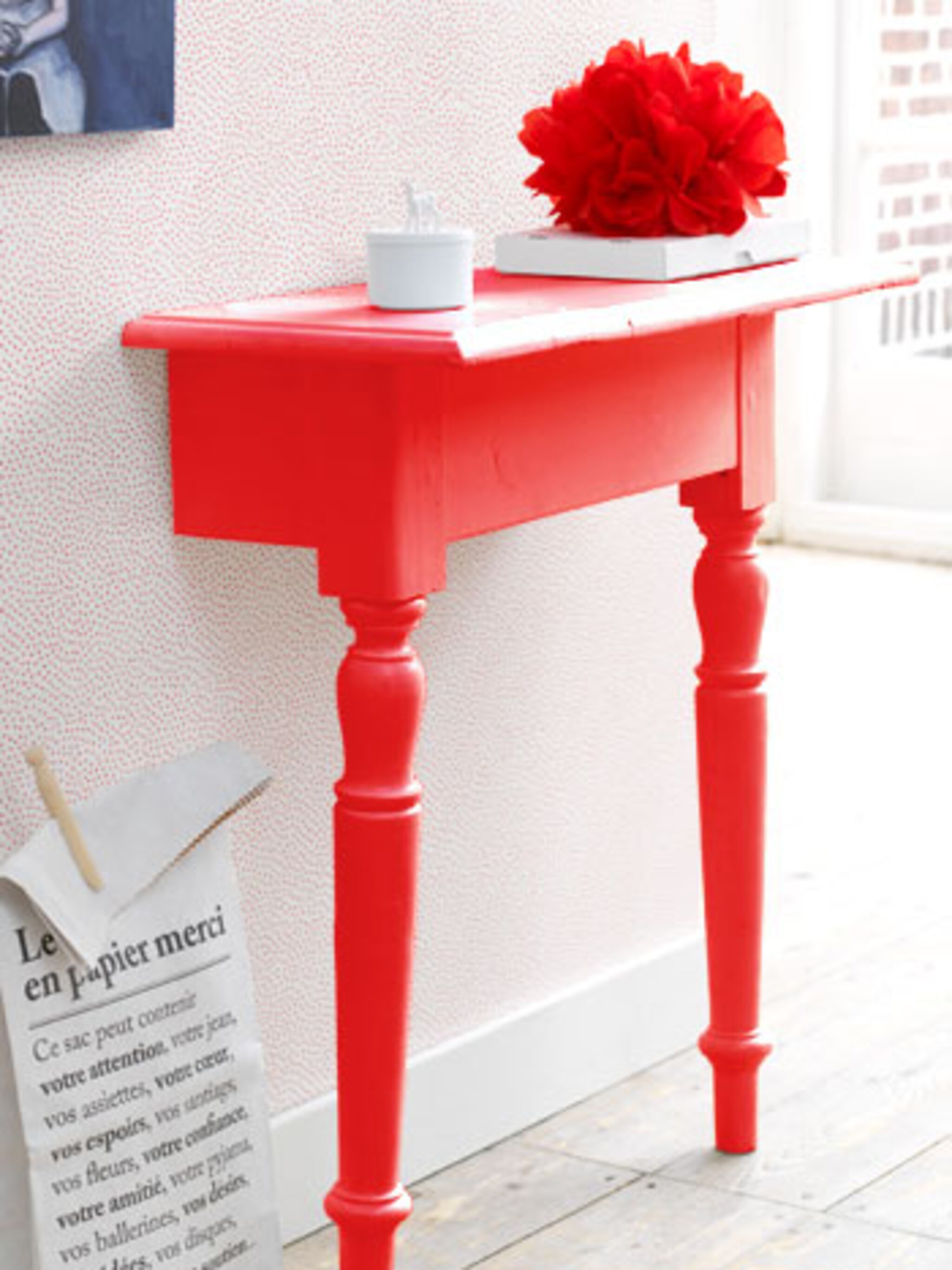 een gehalveerde wandtafel is ook tafel
