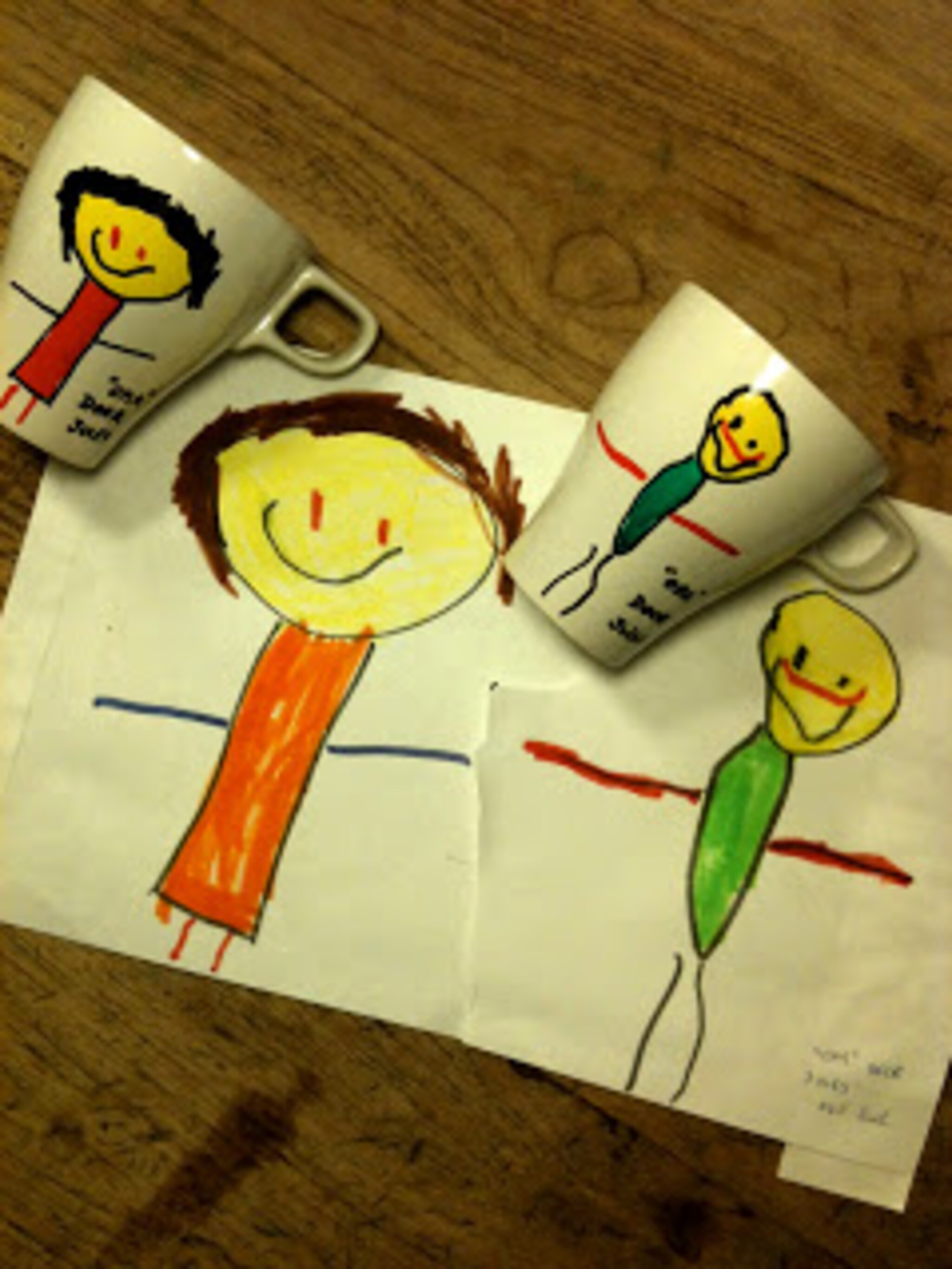 mok met tekening