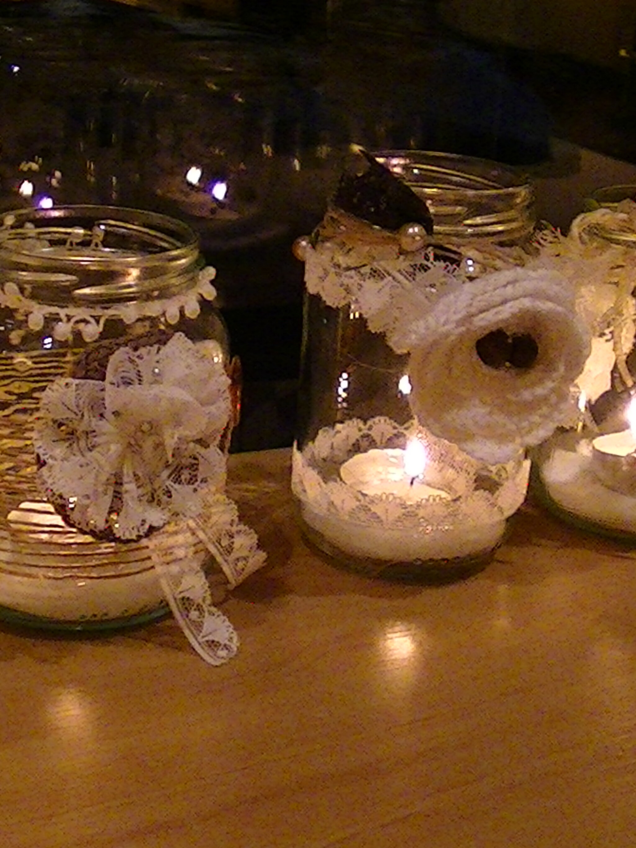 romantische waxinelichtjes