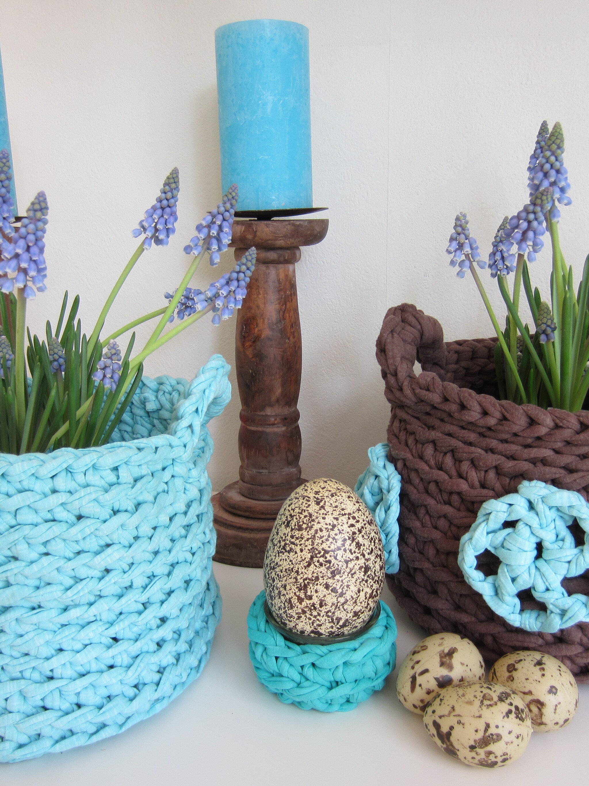 mandjes voor bv planten blauwe druifjes etc