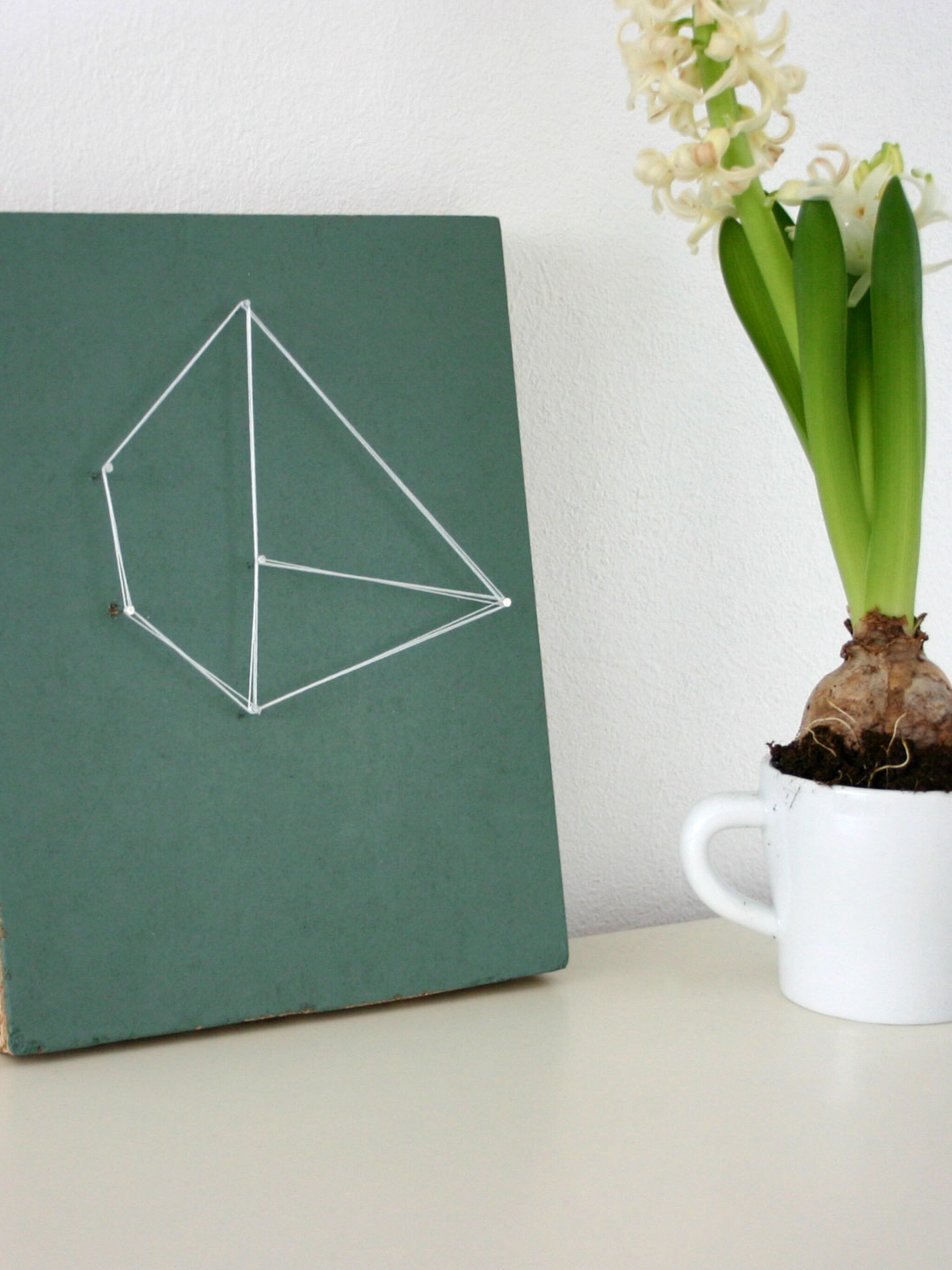 geometrisch figuur op hout