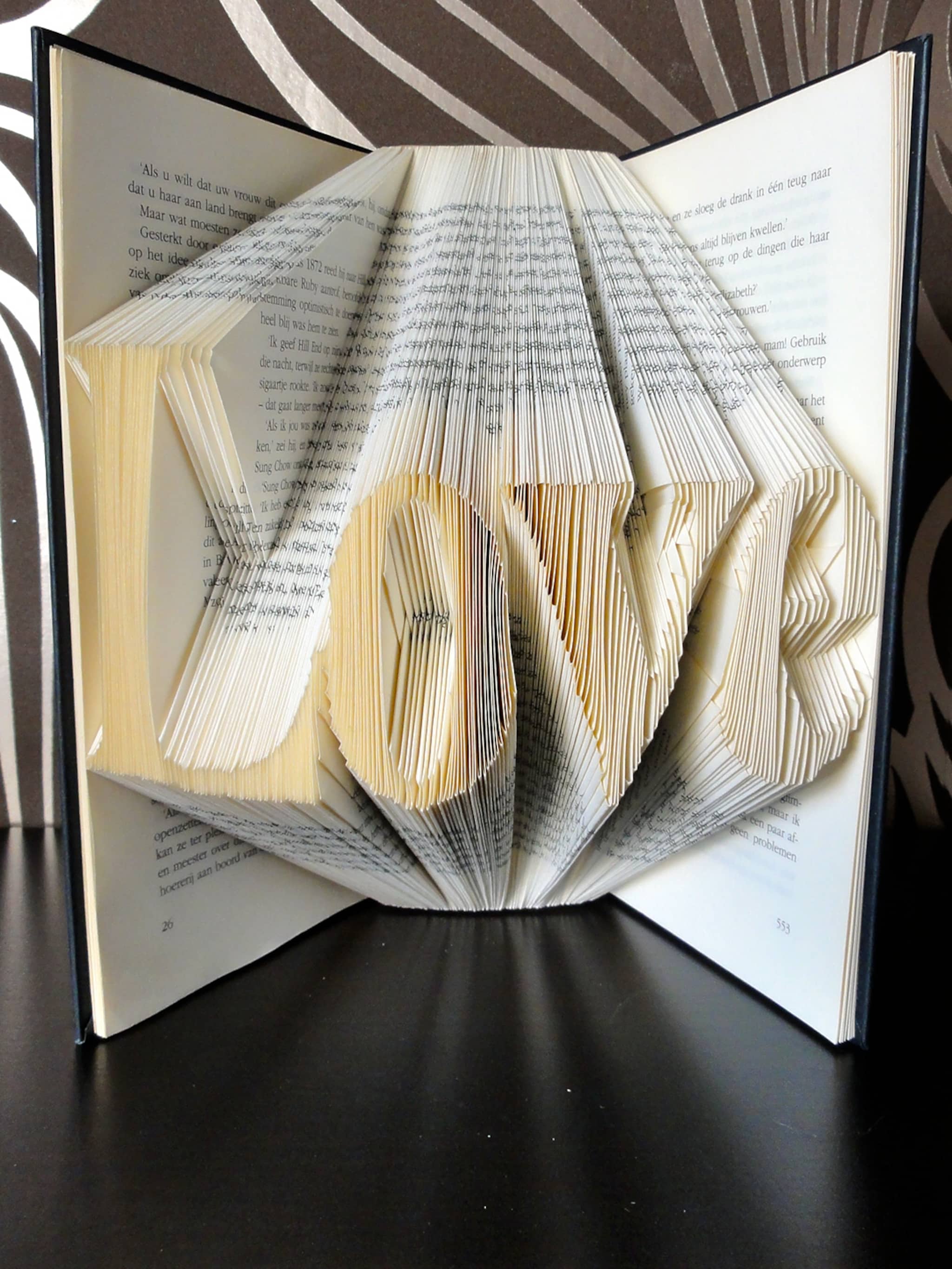gevouwen boekenkunst folded book art