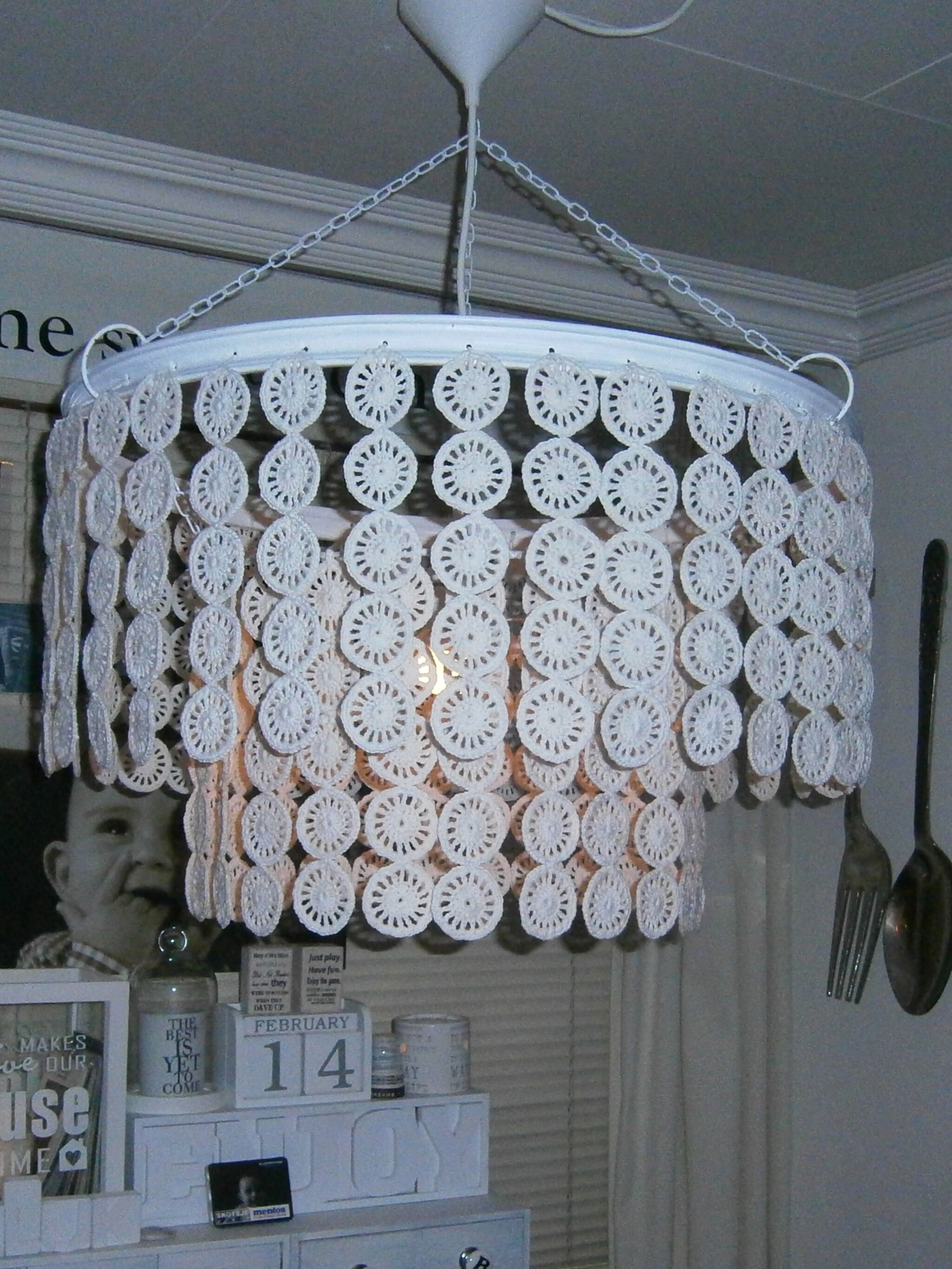 gehaakte lamp