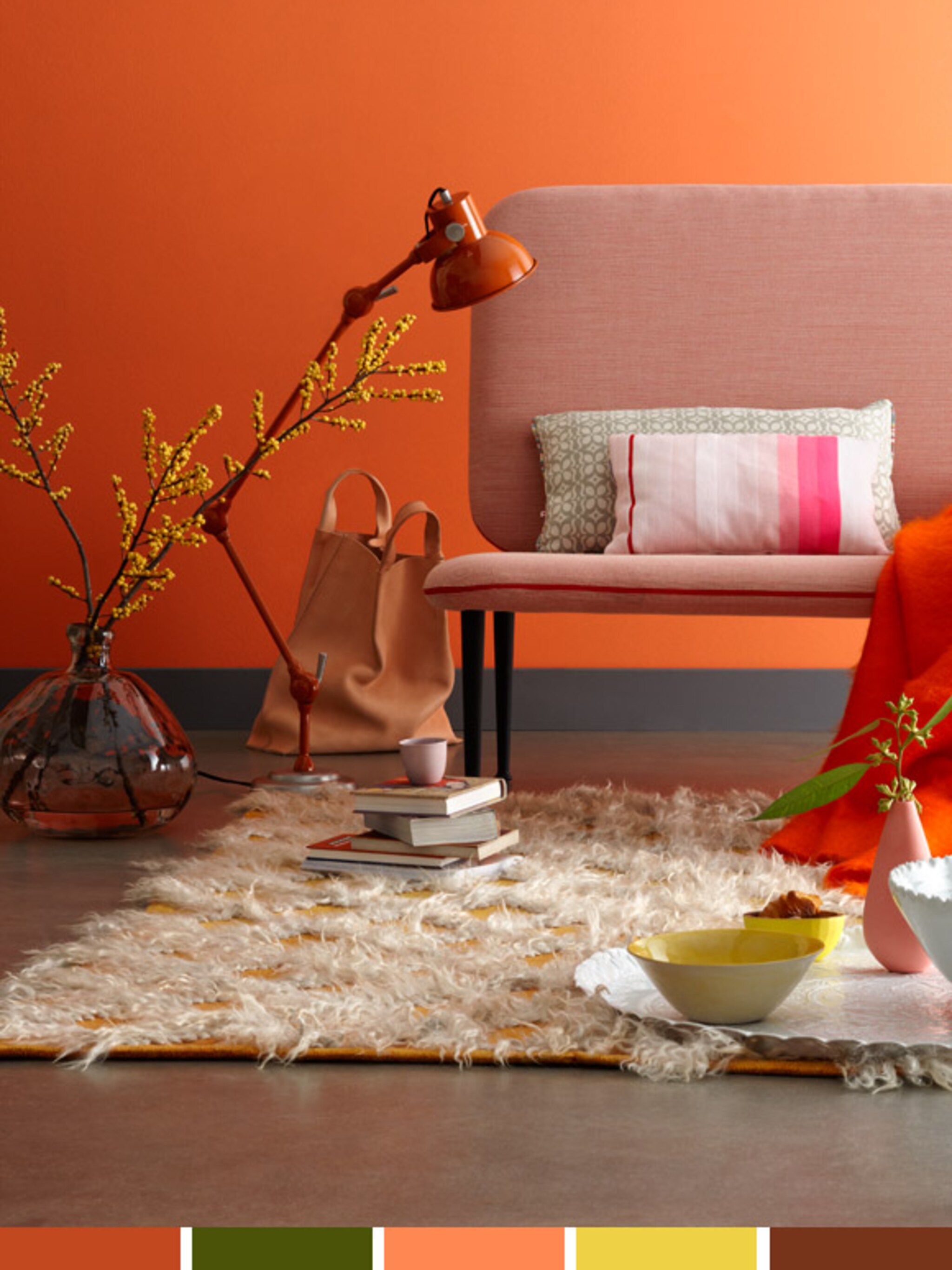 oranje interieur