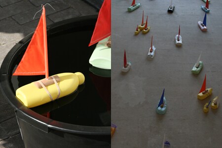 Flessenboot van Floris Hovers