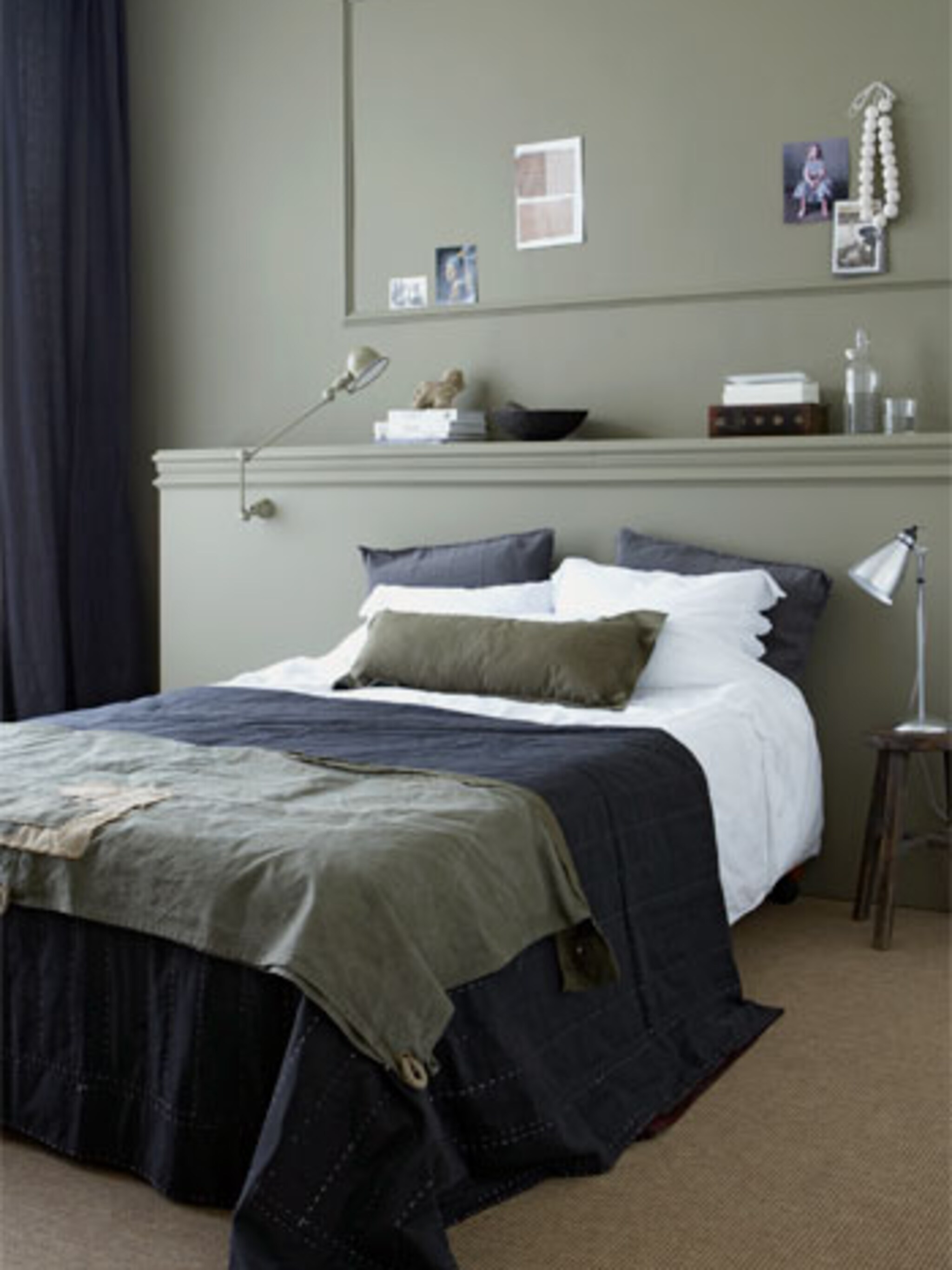 stoere en warme slaapkamer