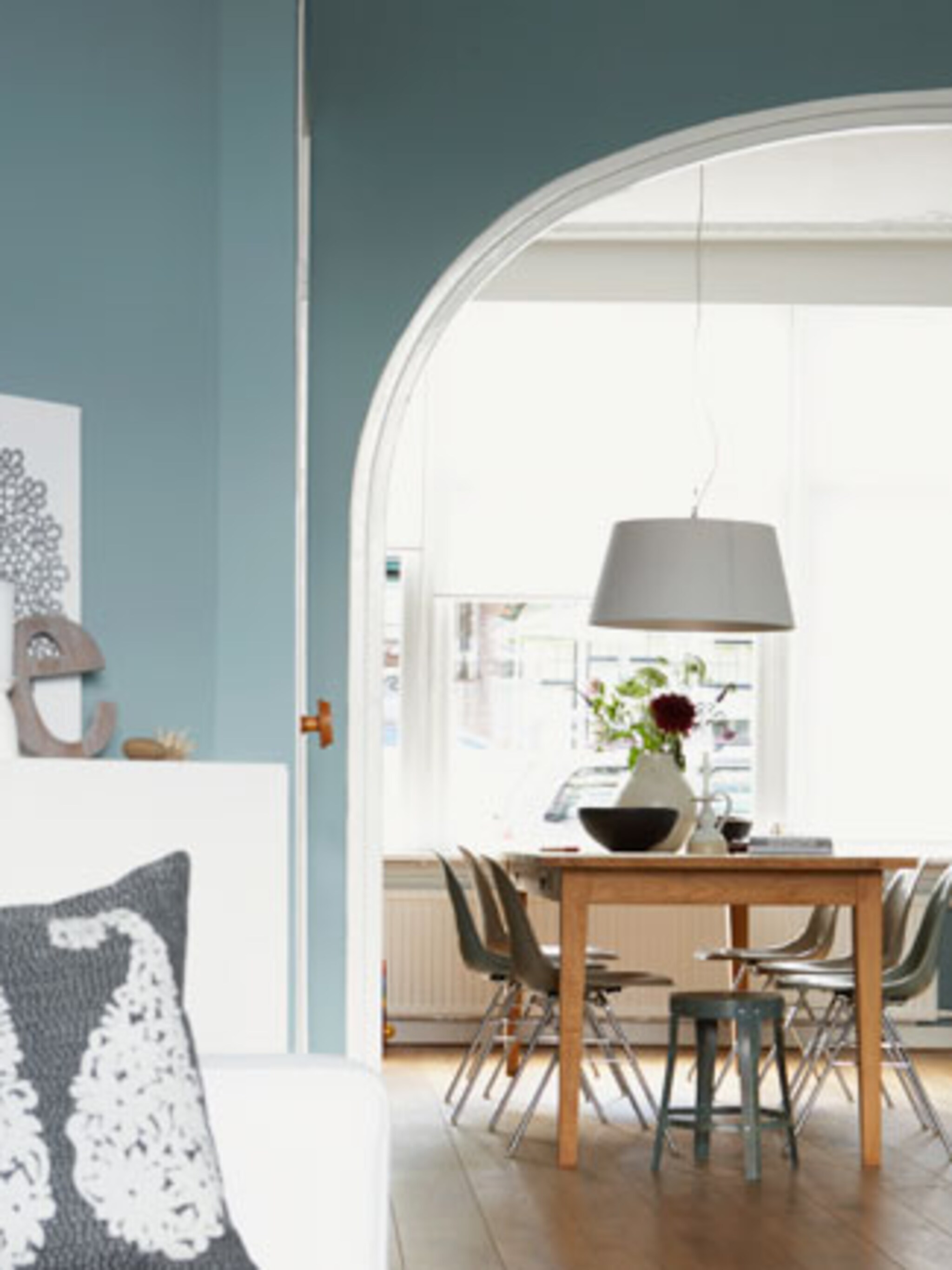 halfronde boog woonkamer