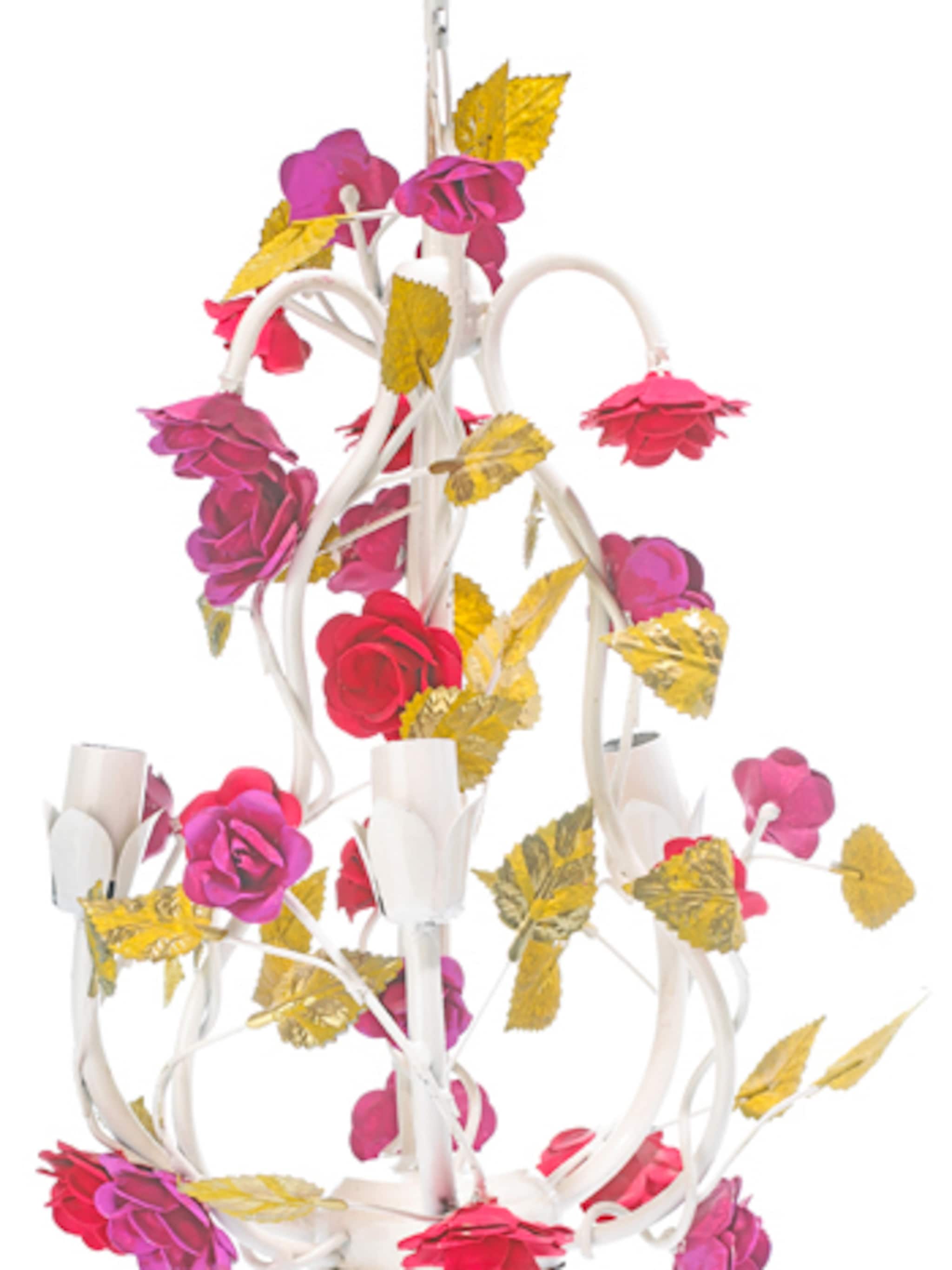 kroonluchter met rozen