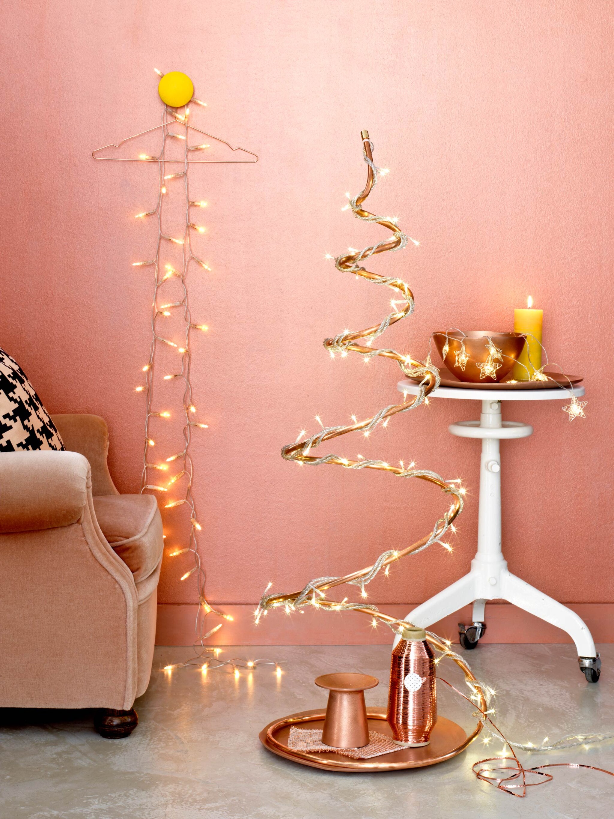 alternatief voor de kerstboom kerstspiraal