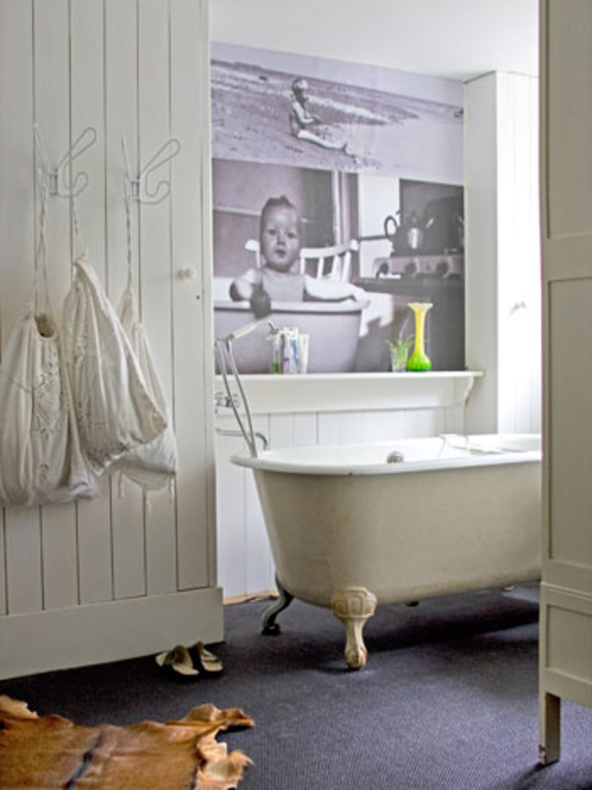 foto in de badkamer