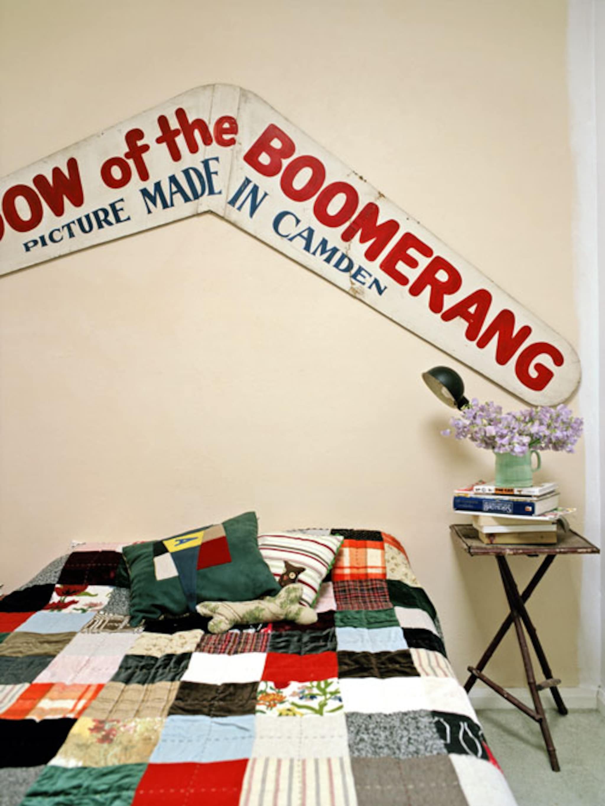 warme logeerkamer met patchwork