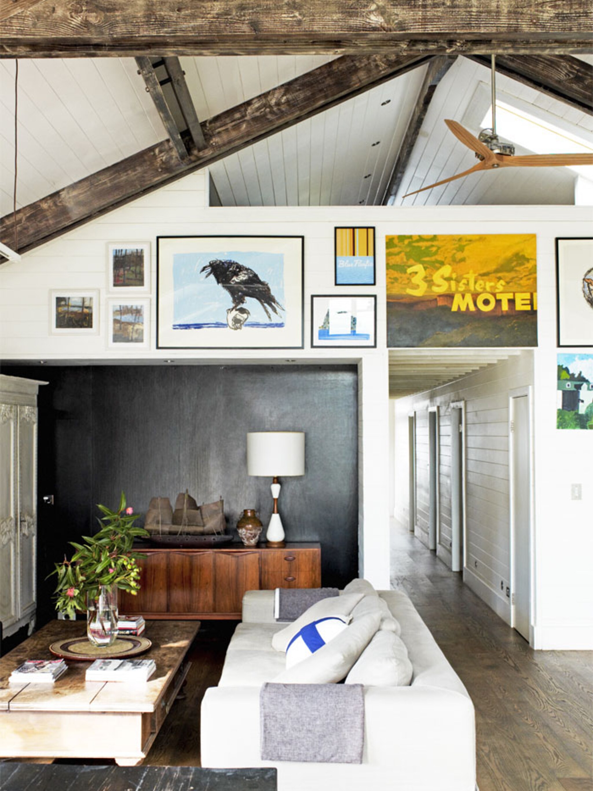 collage in de woonkamer