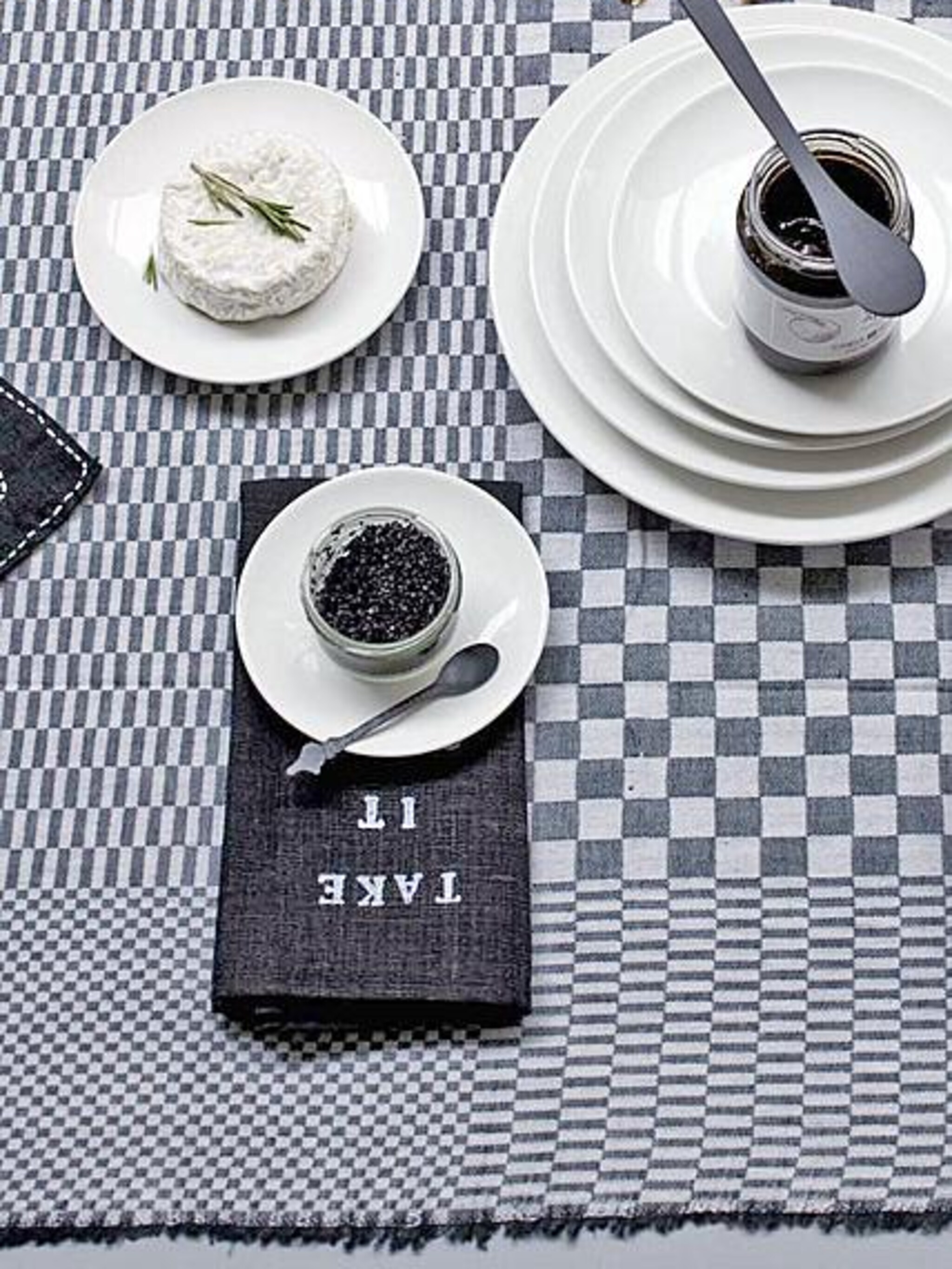 originele servetten met letterstempels