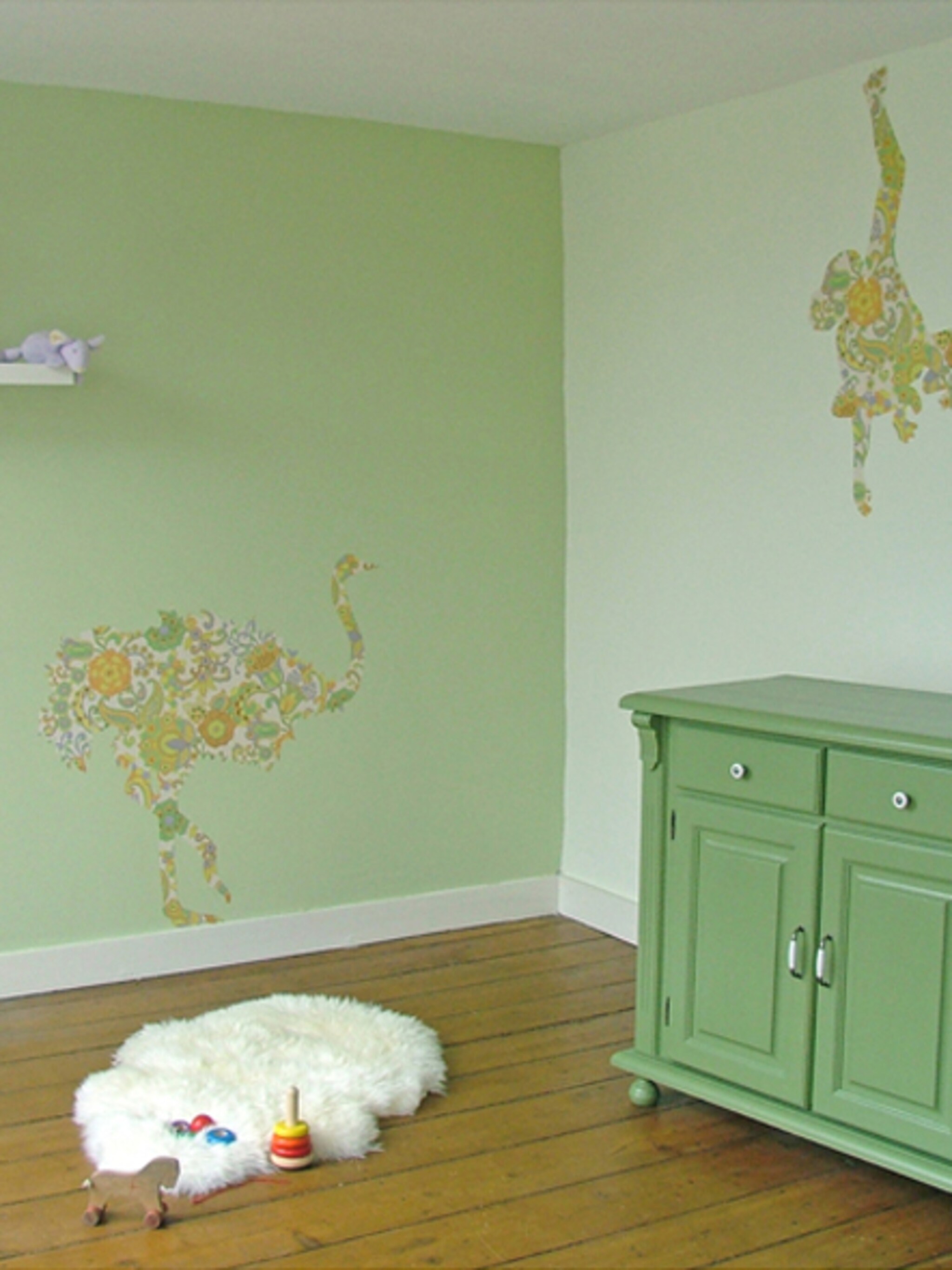 behangbeesten voor in de babykamer