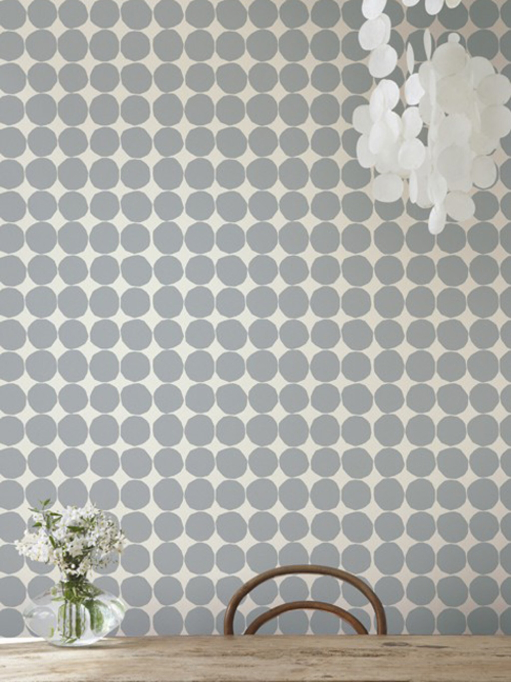 marimekko behang met een retro tintje