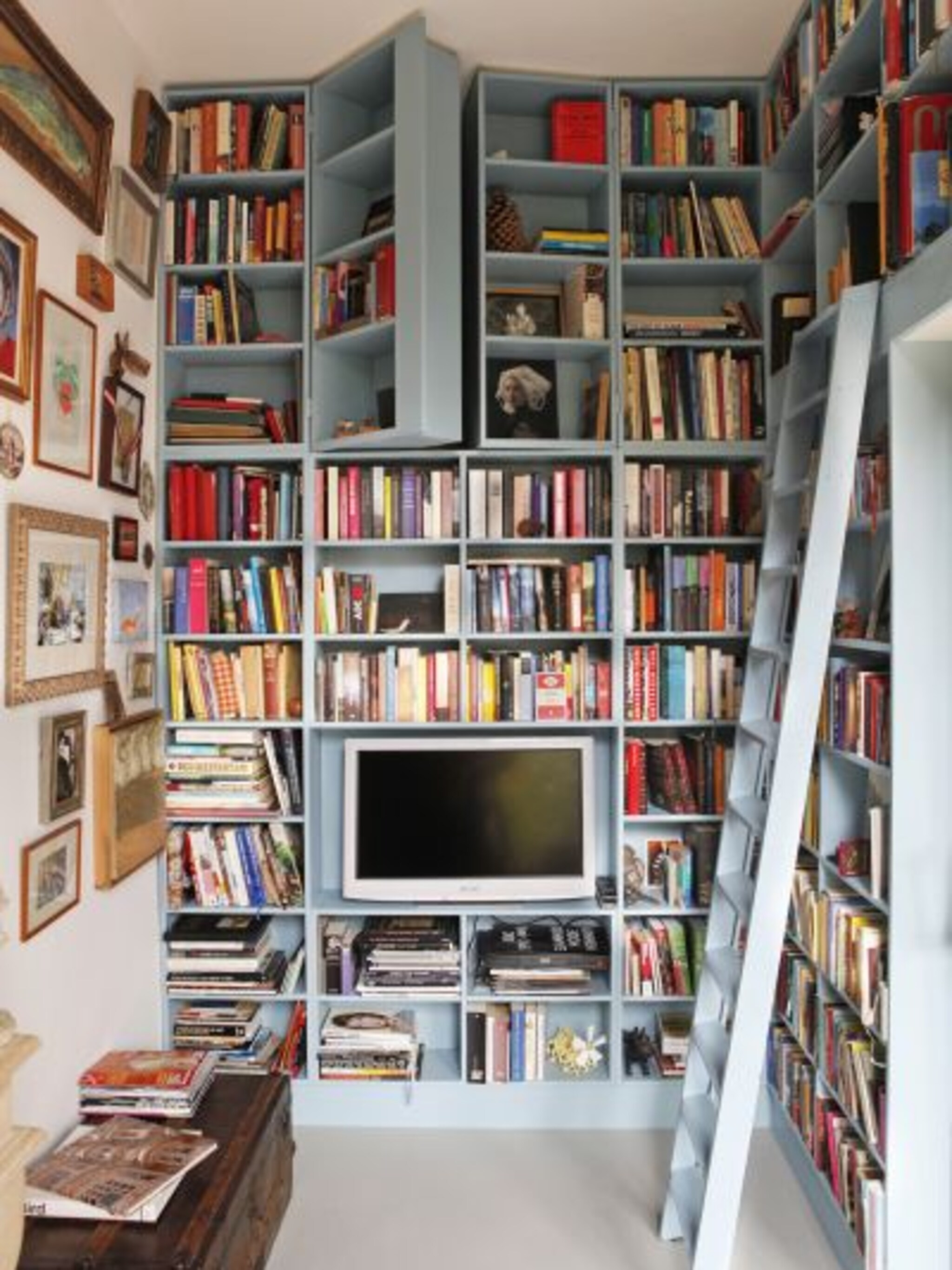boekenkast en bedstee