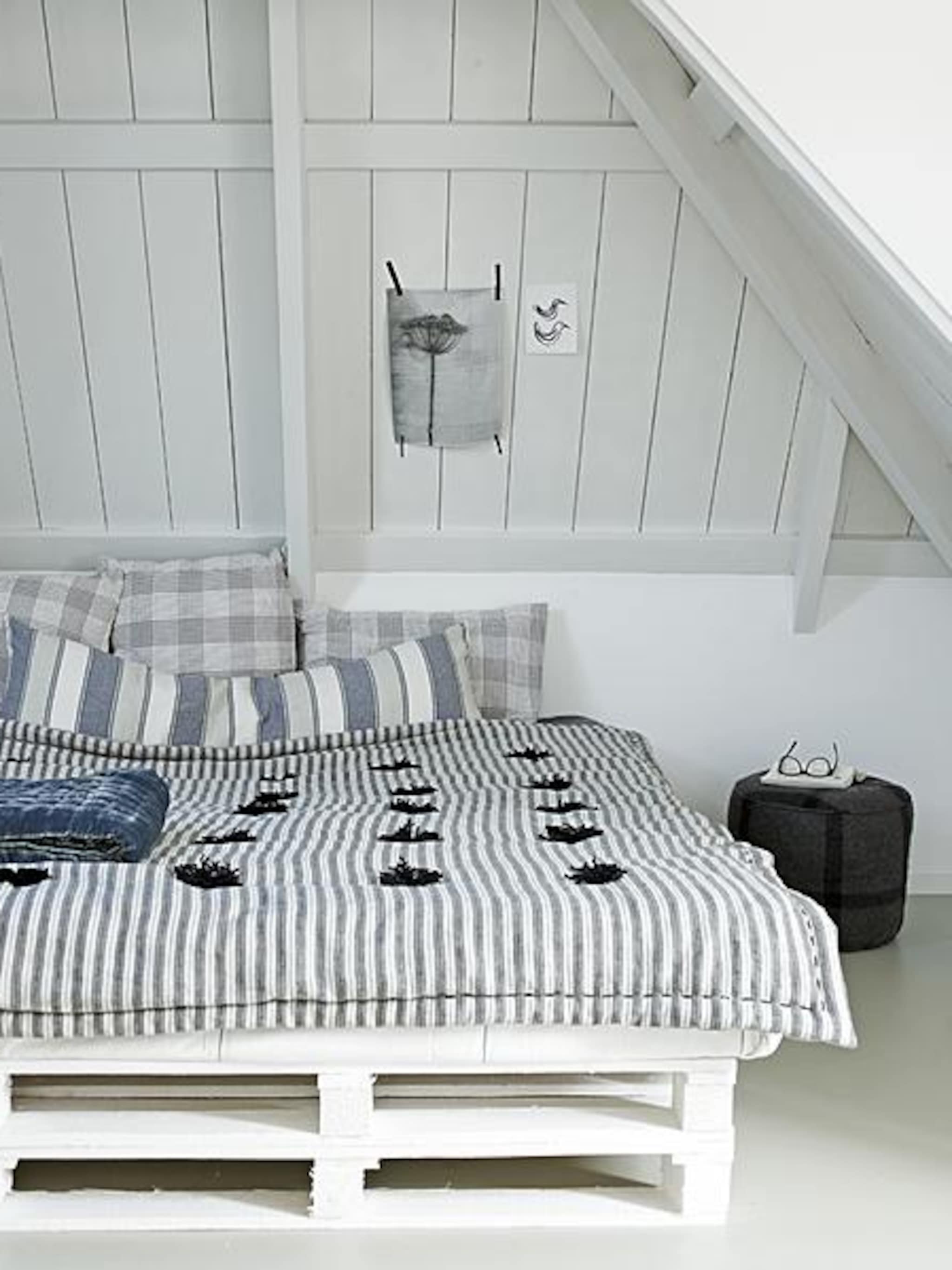 palletbed met streep