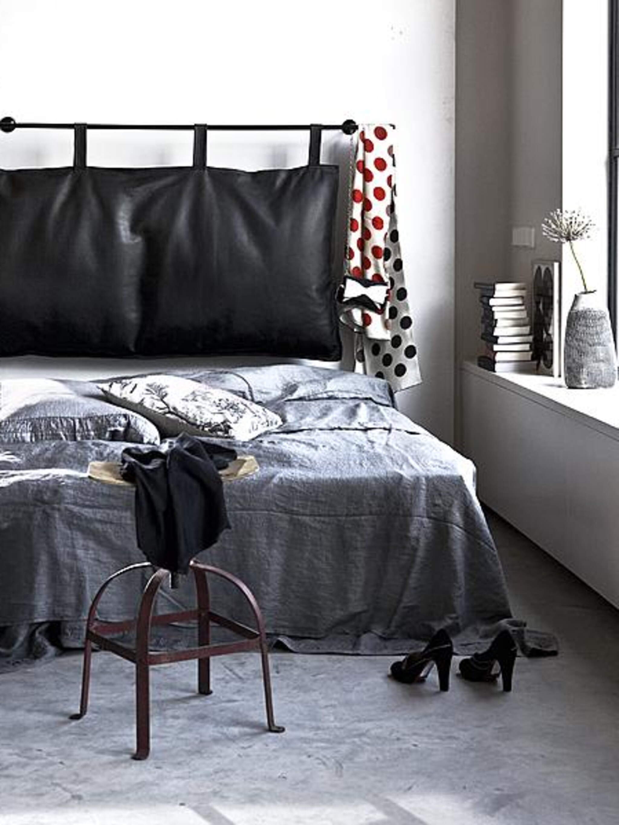 zwarte slaapkamer