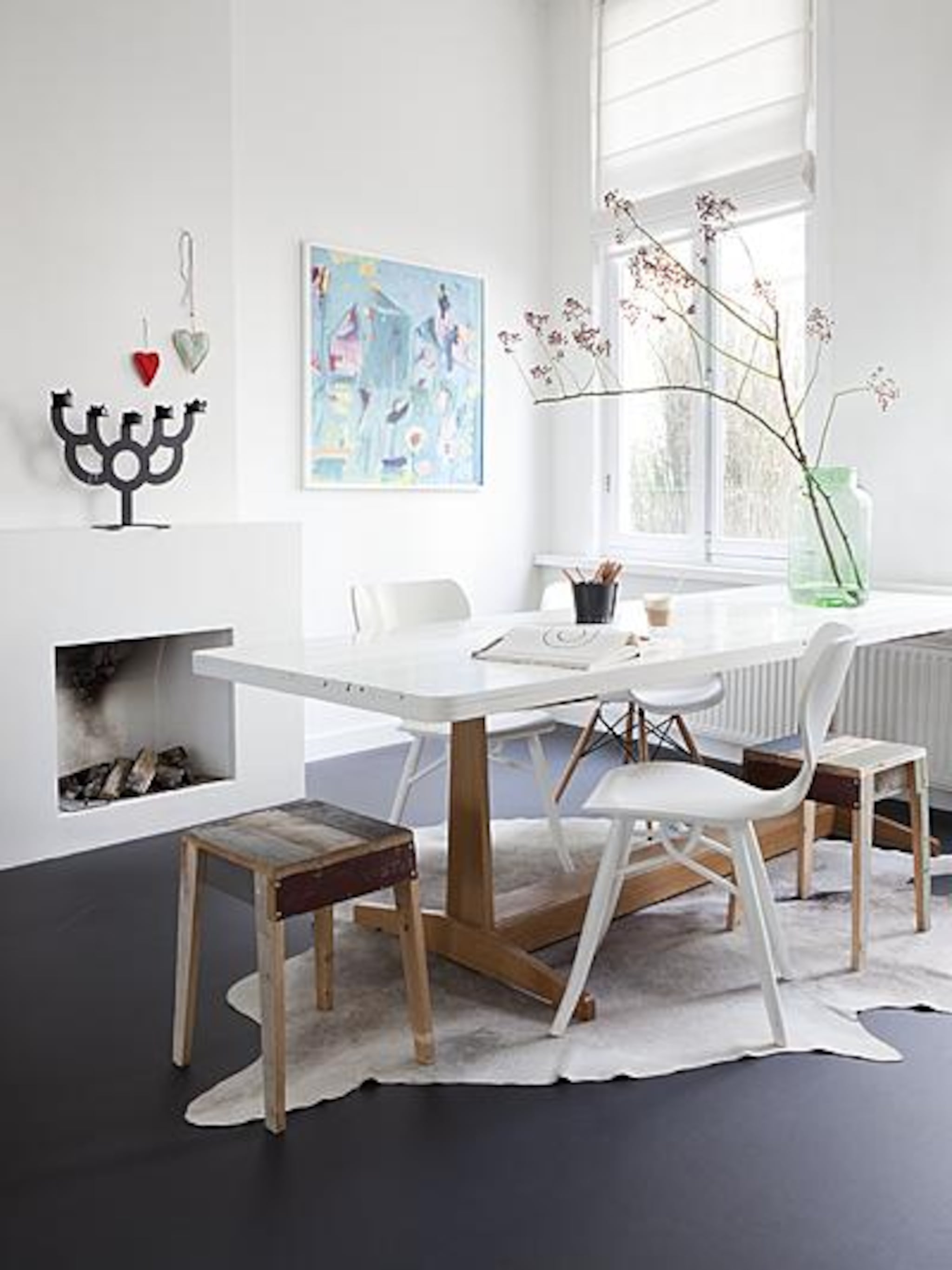 marmoleum en koeienhuid
