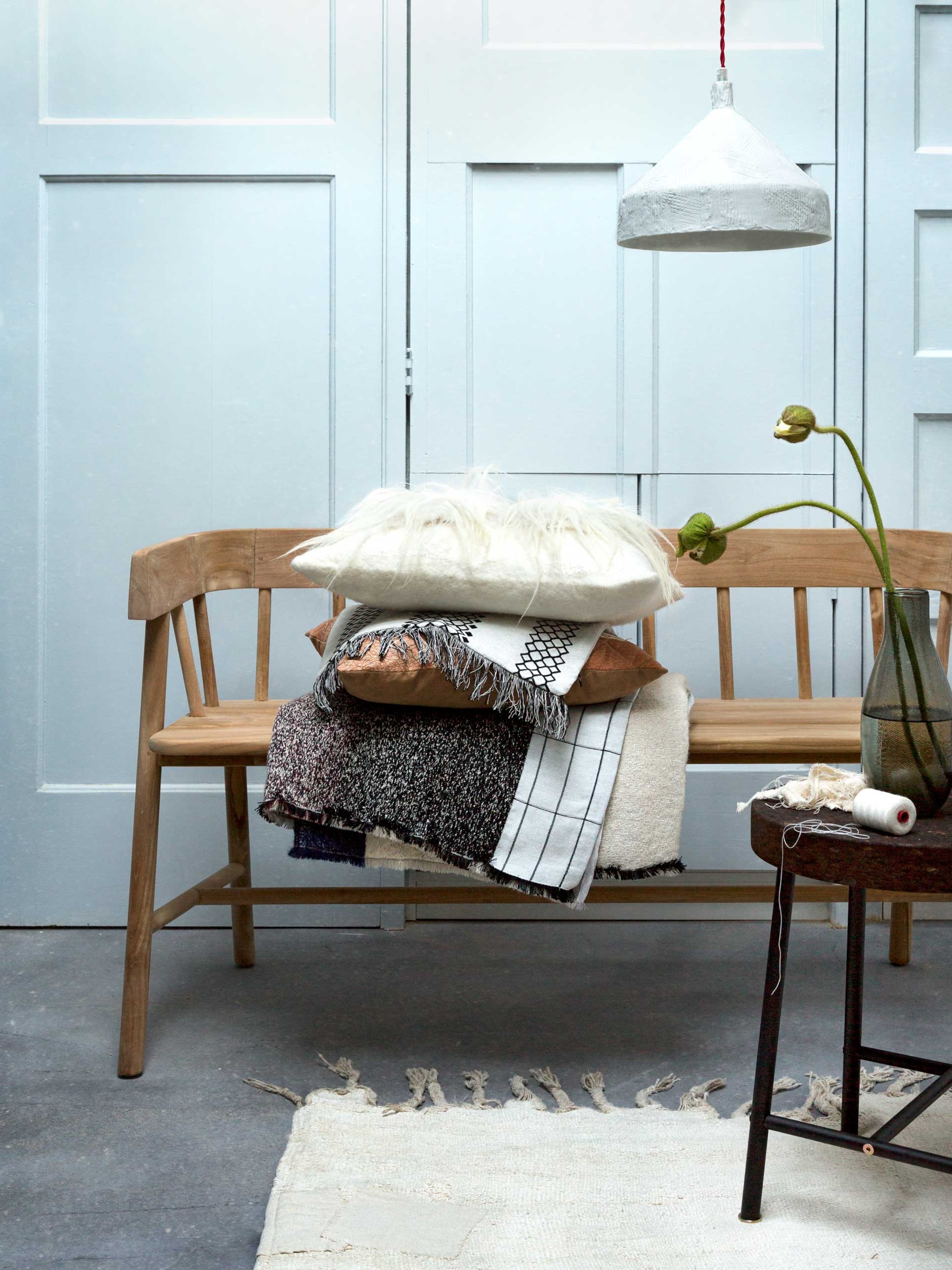 3x een houten zetel die past in ieder interieur
