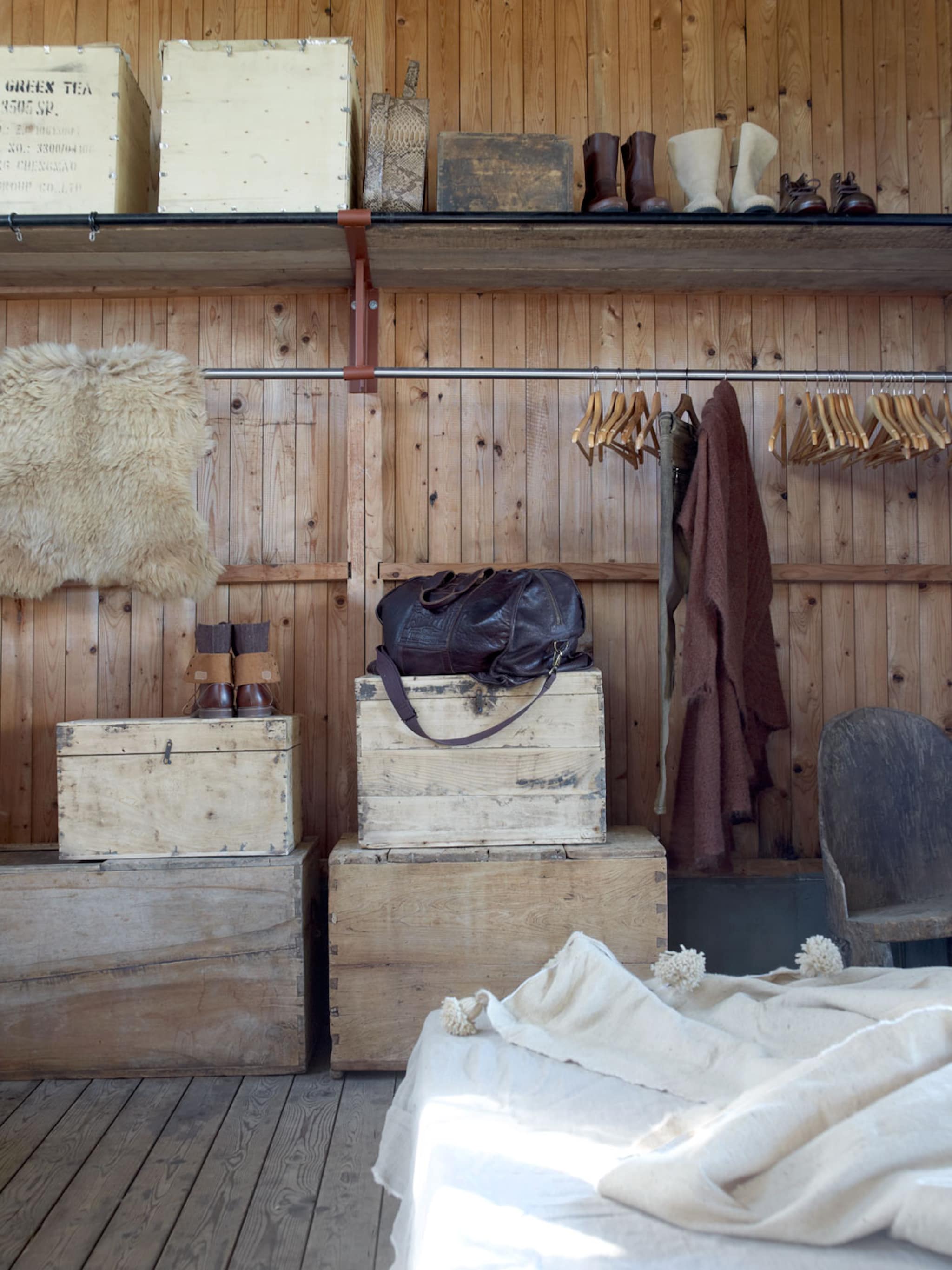 houten slaapkamer