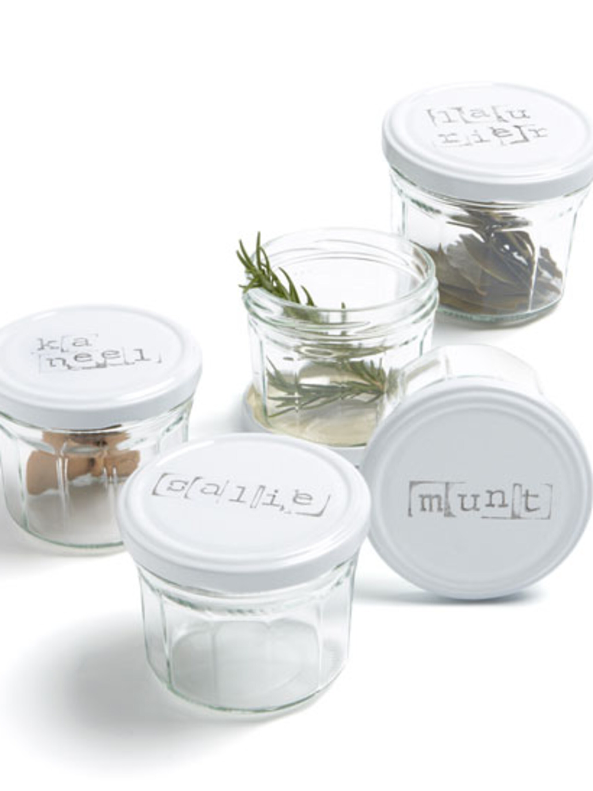 gestempelde glazen potjes voor nog geen tien euro