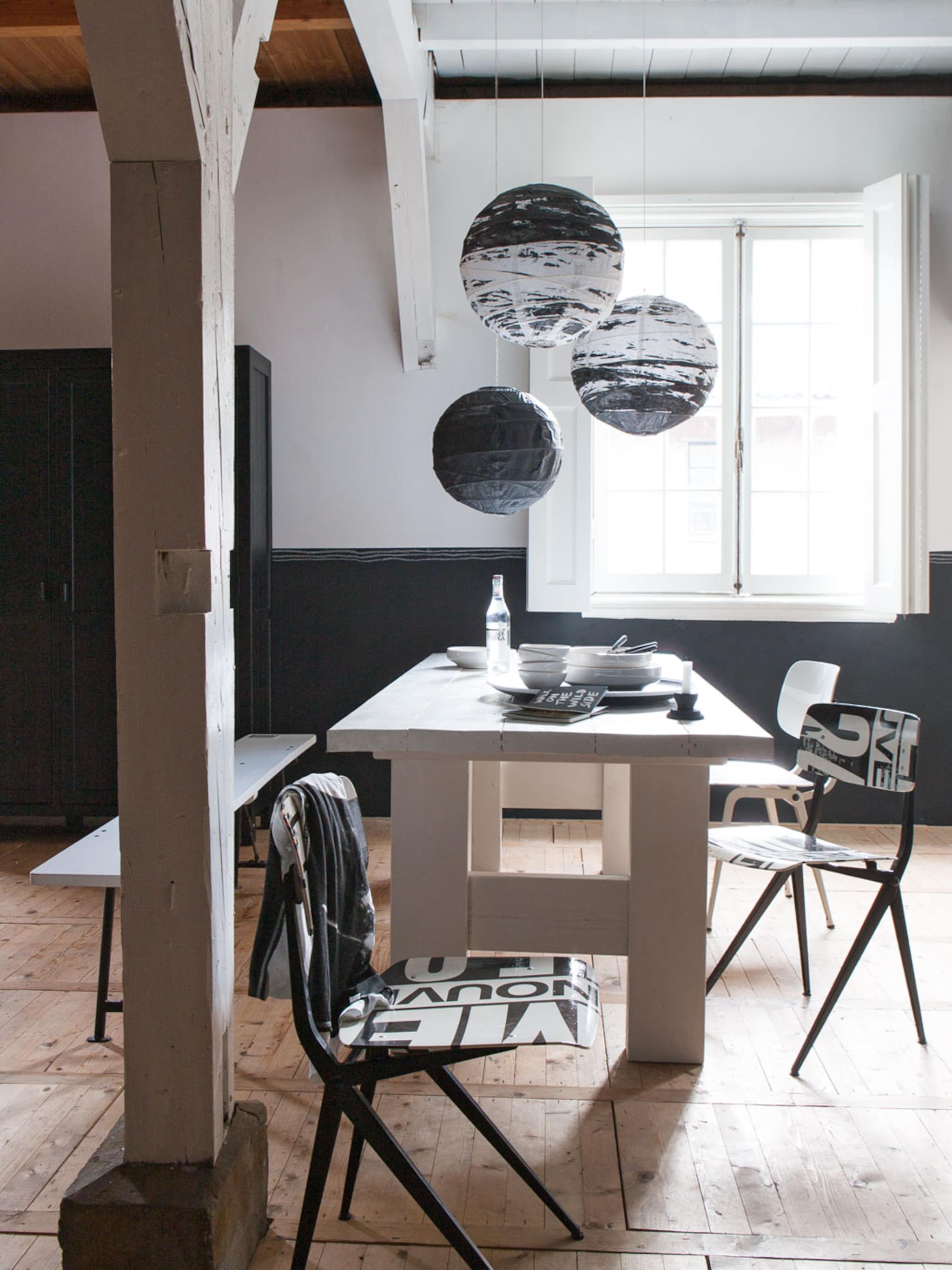 zwart witte rijstlampen