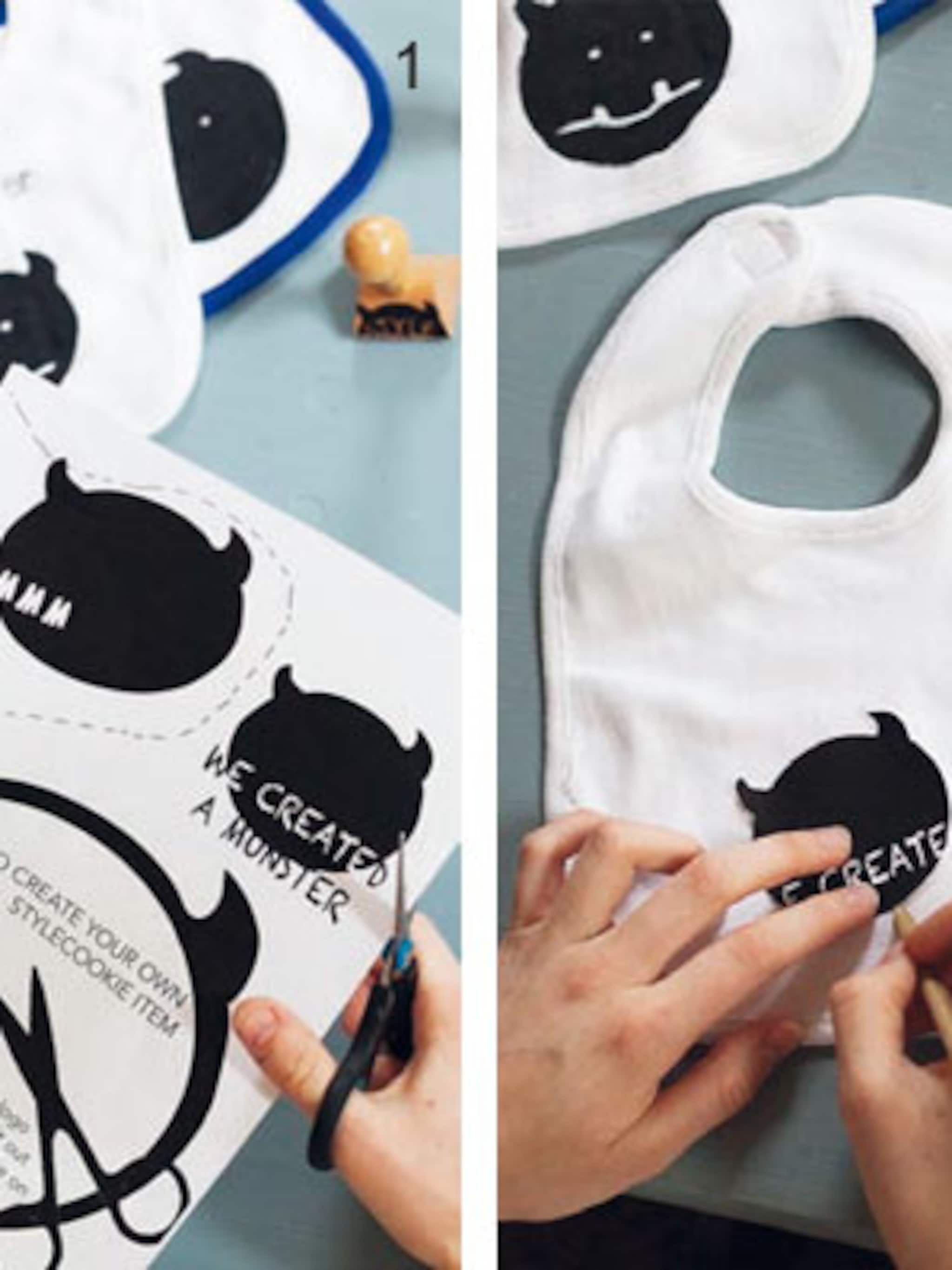 een zelfgemaakte slab voor een koekiemonstertje