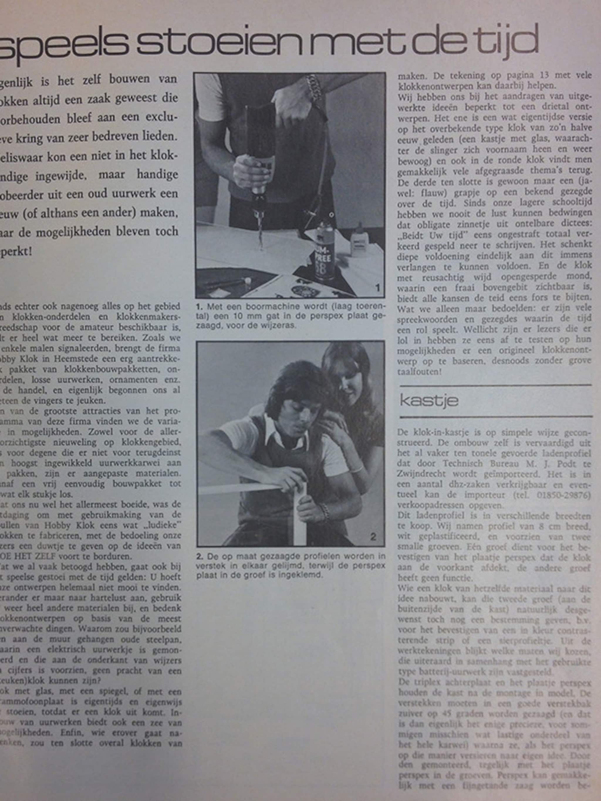 klassieke klok maken