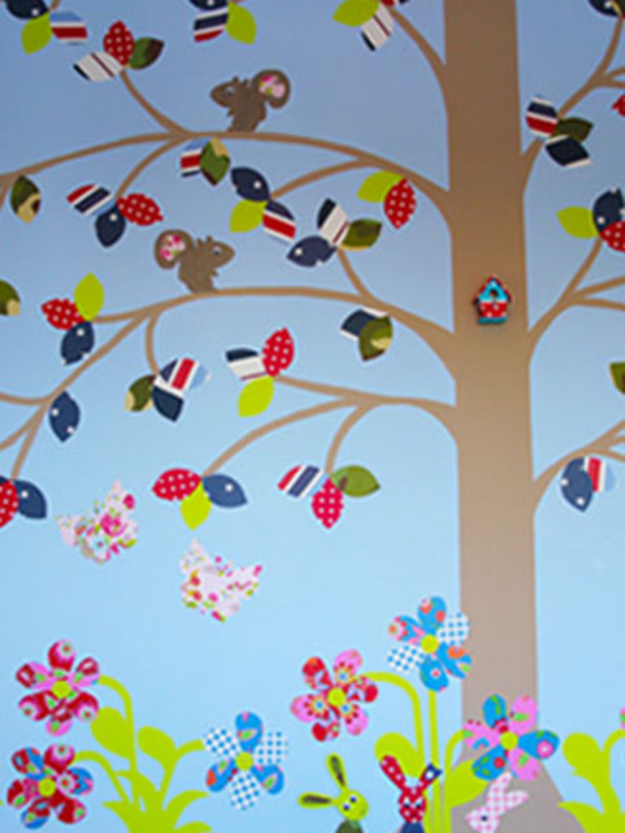 boom behang voor de kinderkamer