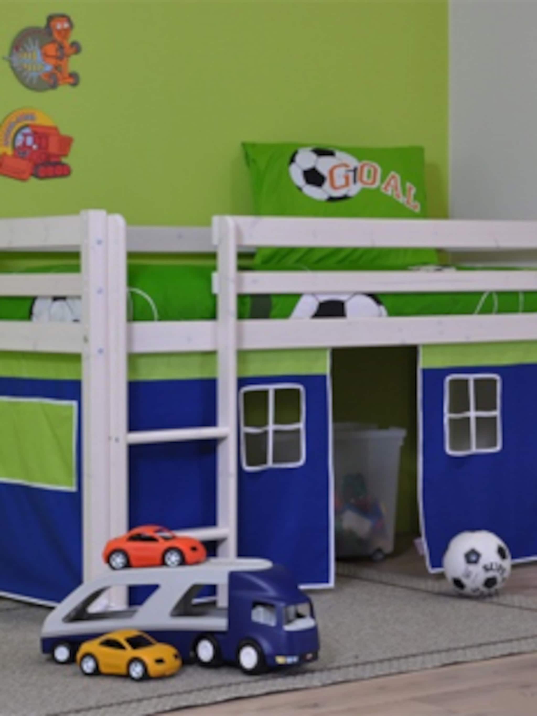 halfhoogslaper met tentdoek