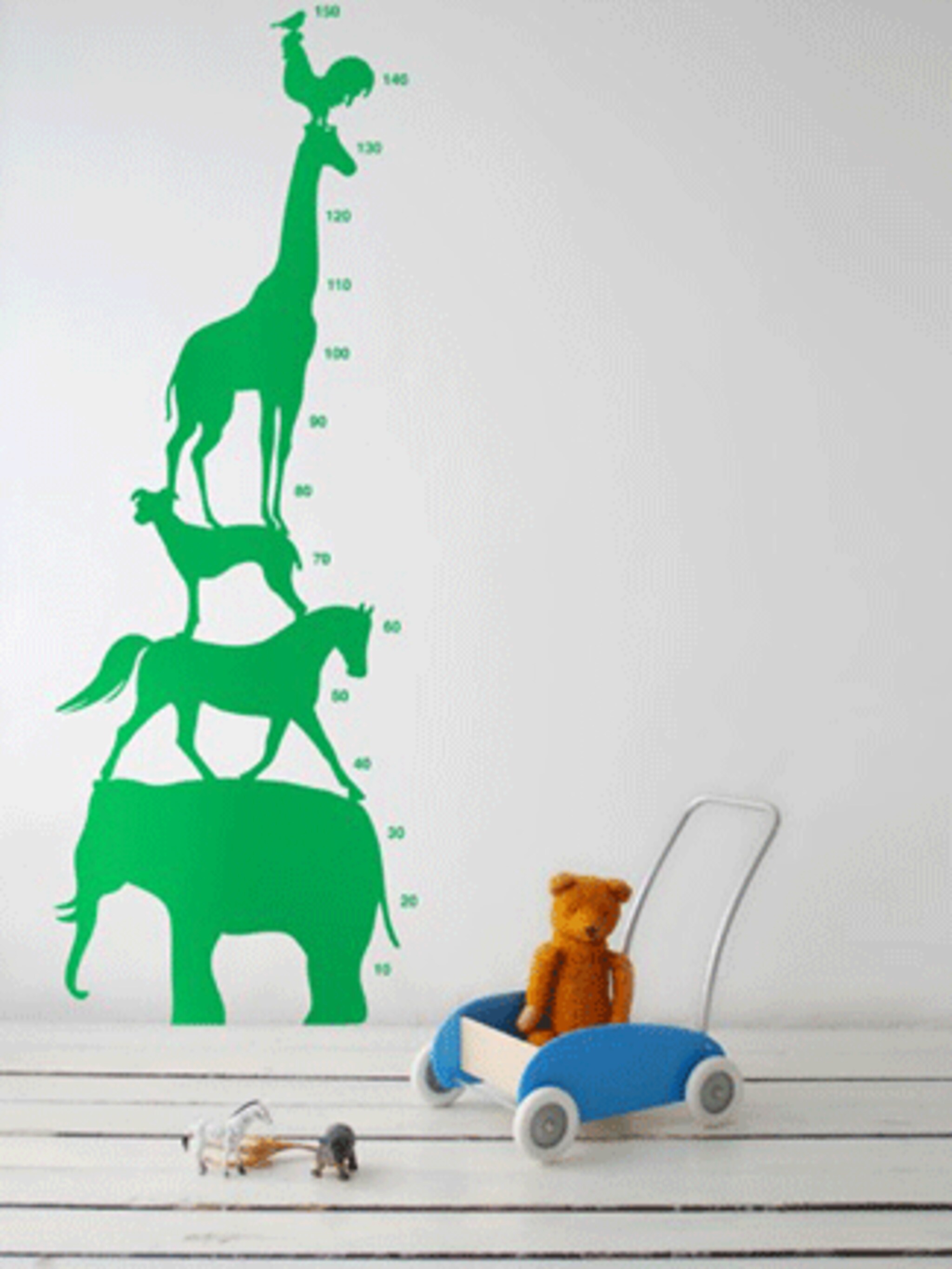kinderkamer meetlat zelf maken