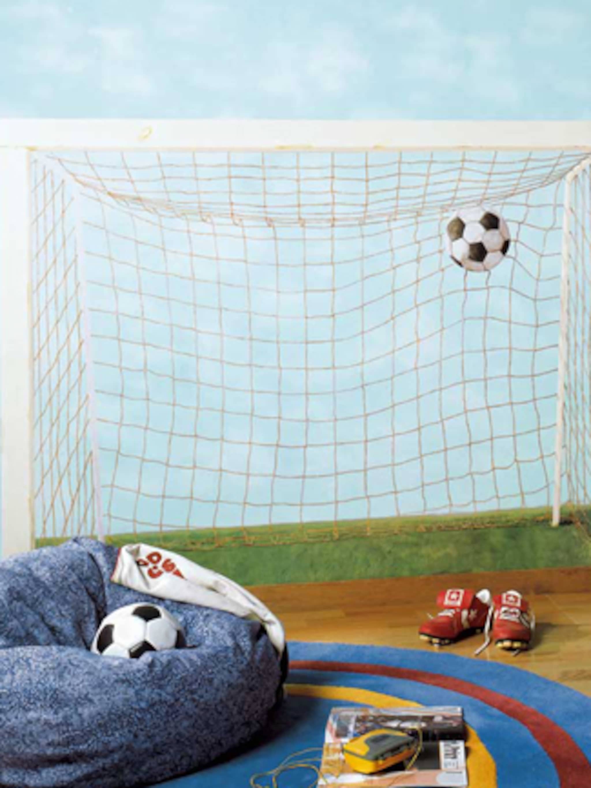 voetbalbehang voor kinderkamer