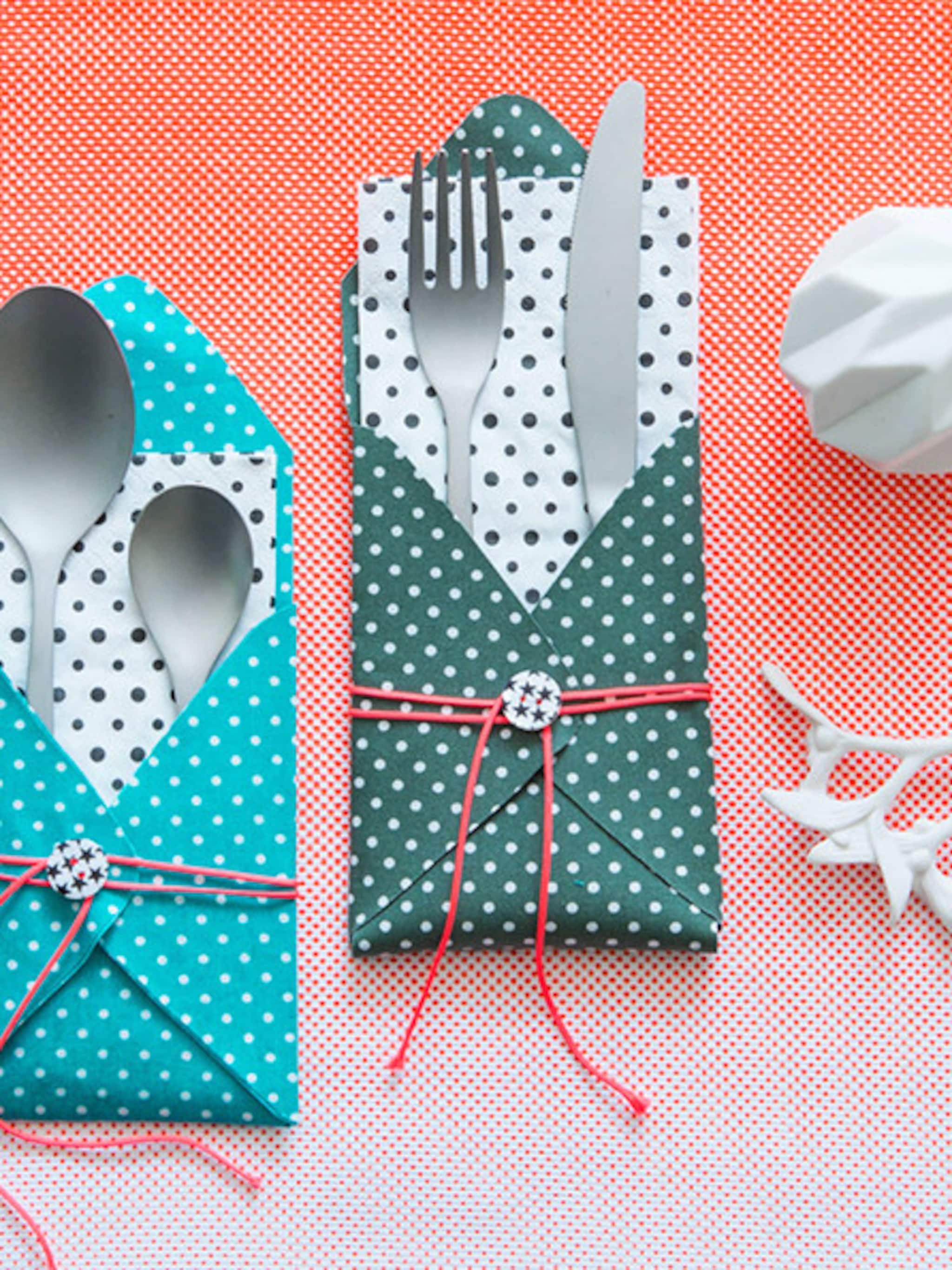 stoffen bestekzakjes