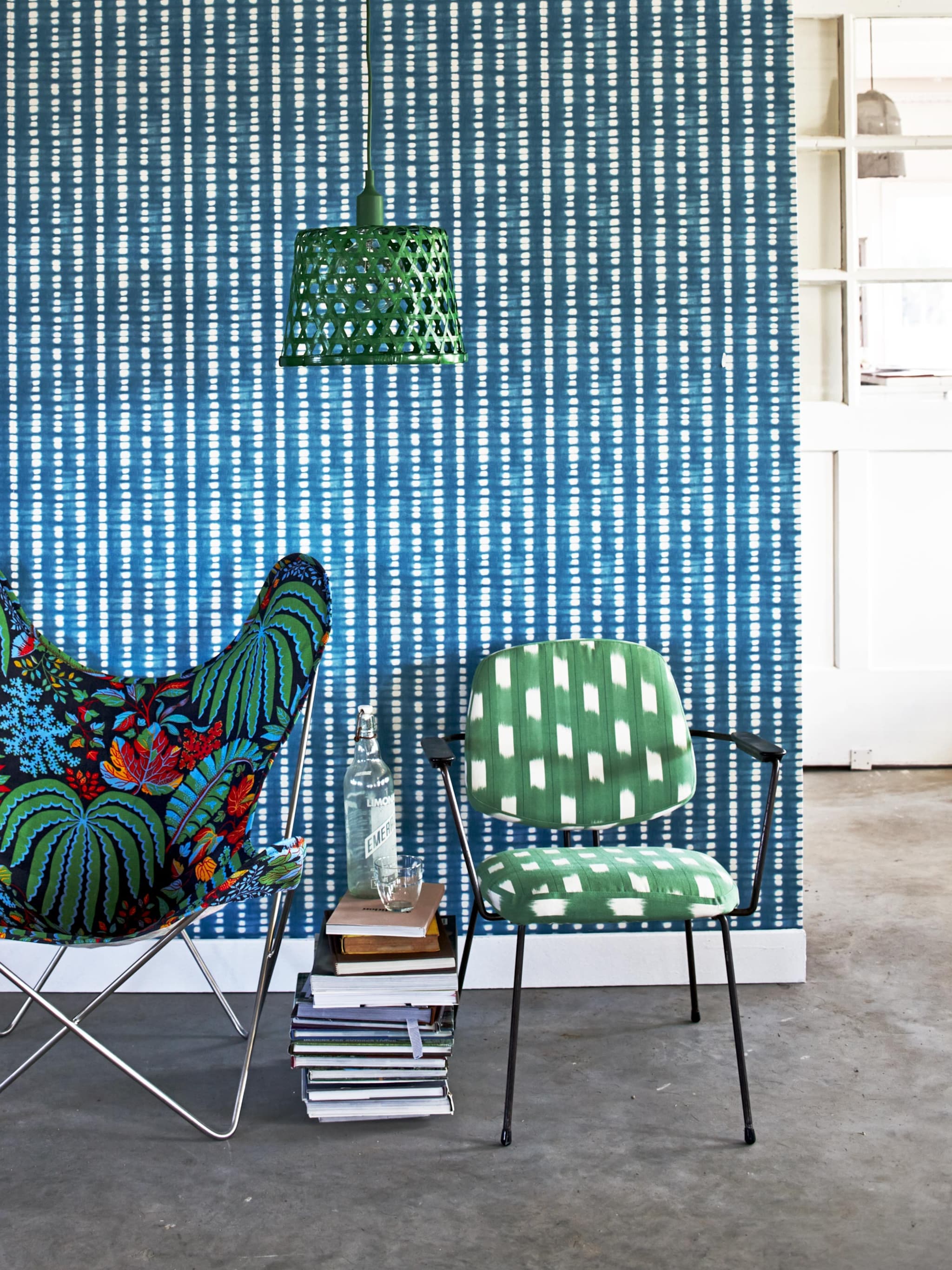 vlinderstoel met vlakken