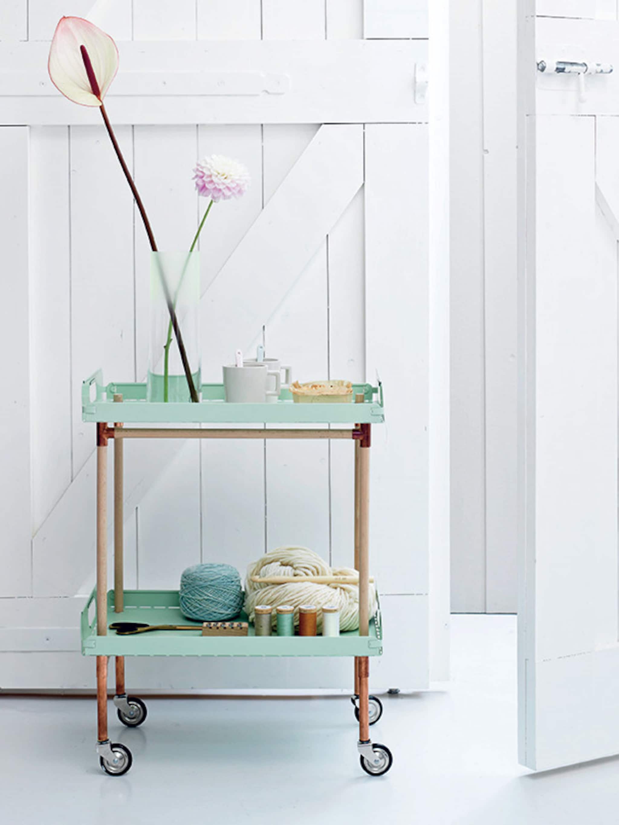 trolley als bijzettafel