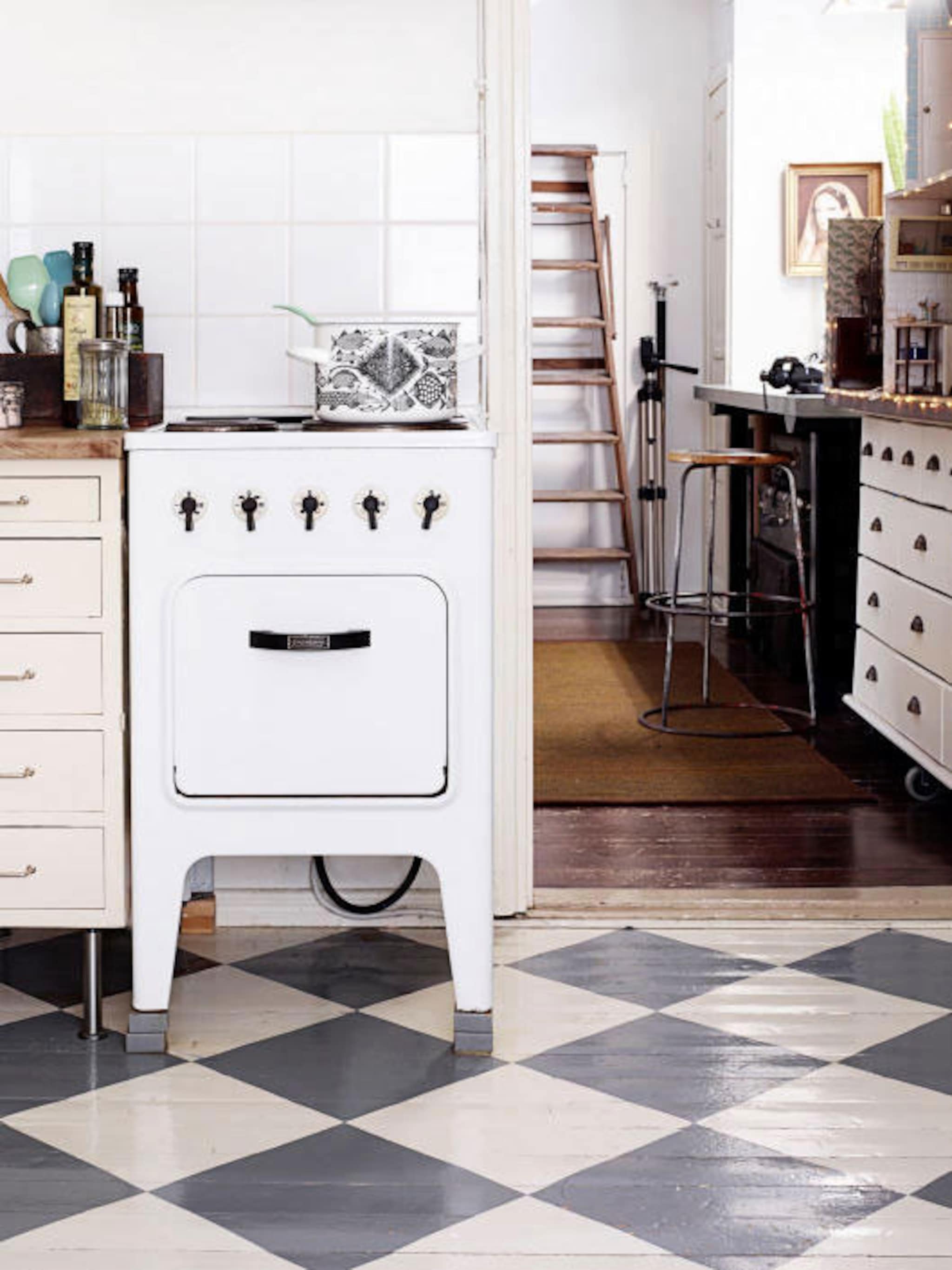 vloer verven met patroon