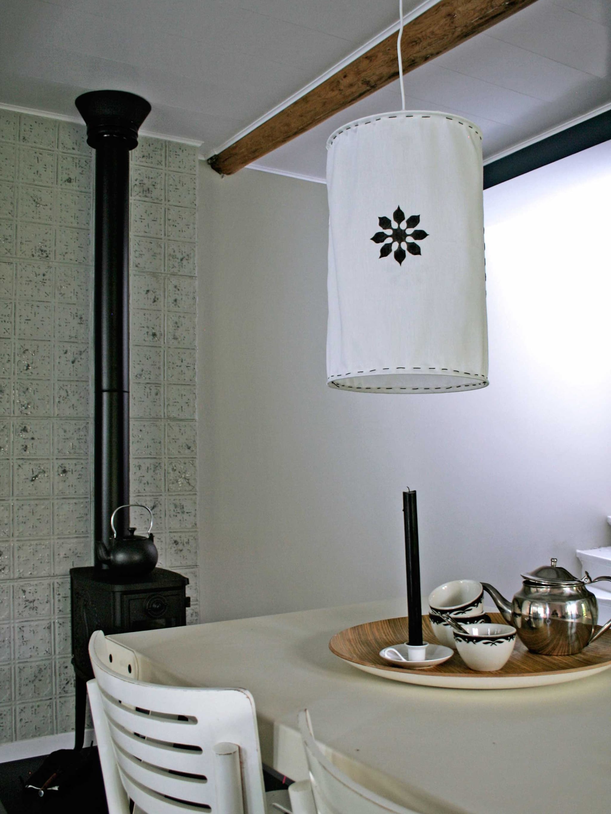 stappenplan lampenkap van stof