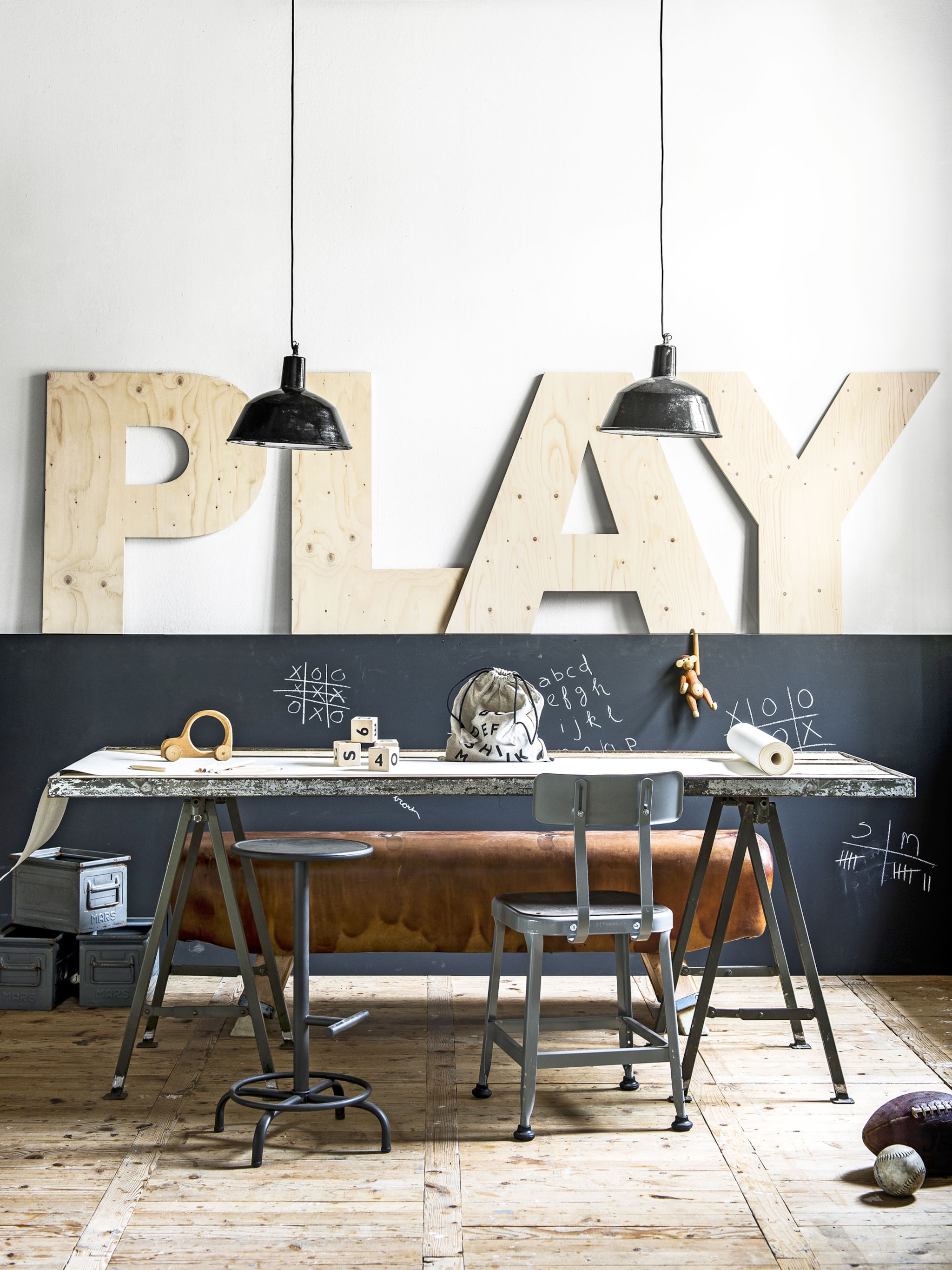 maak je eigen letters van underlayment