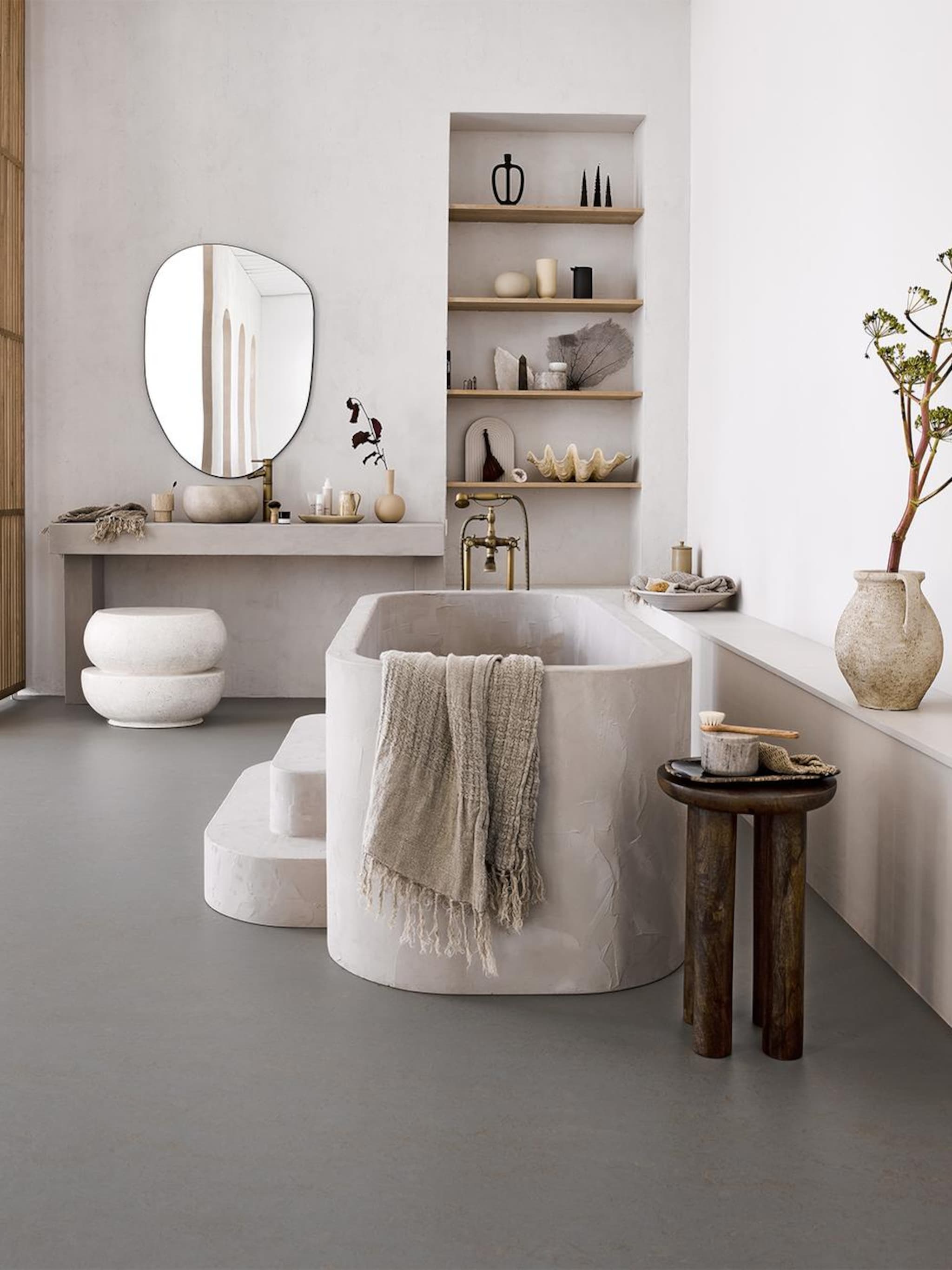 zo creeer je een monocolor badkamer