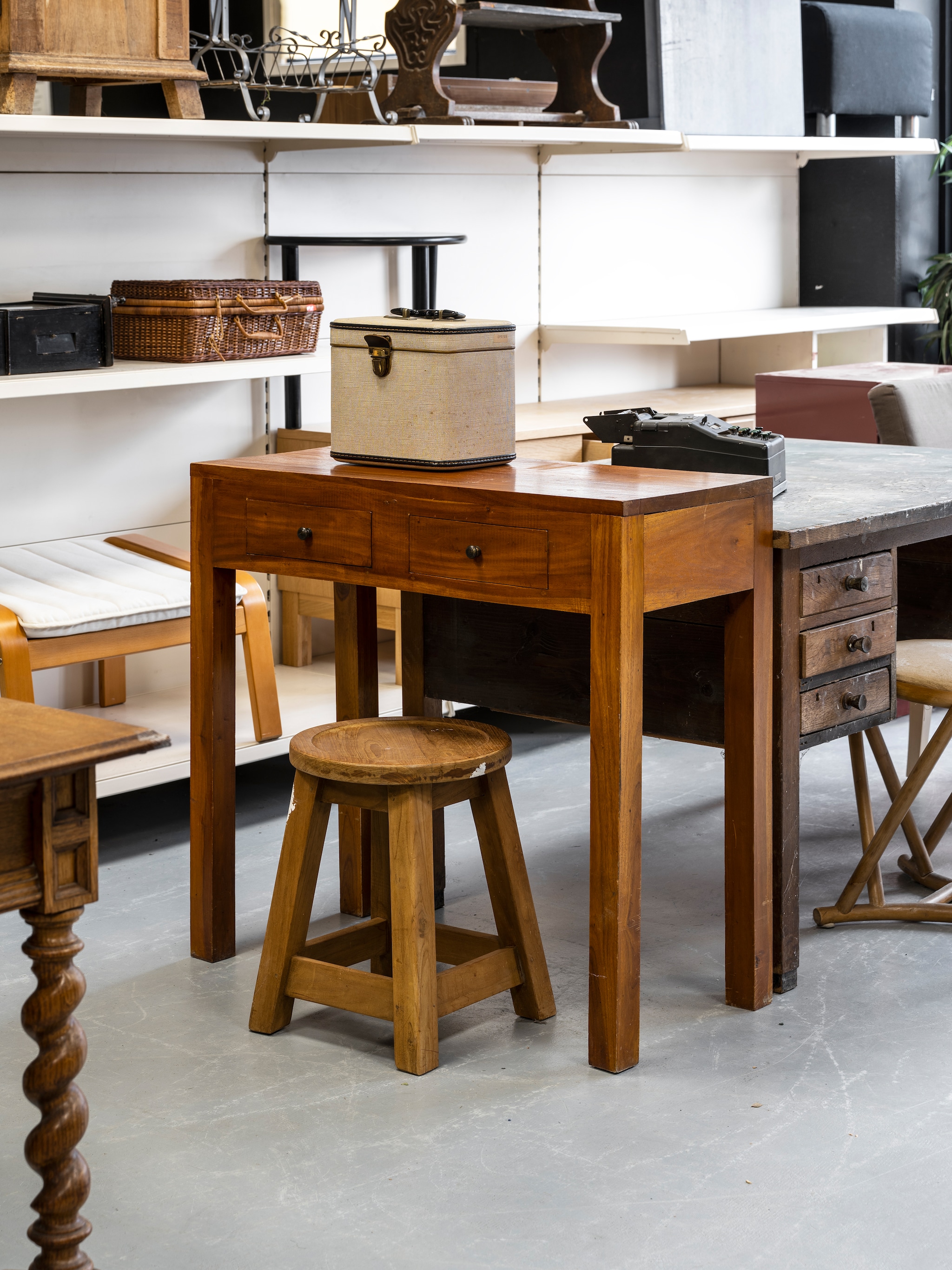 tweede kans van smalle sidetable naar artistieke kaptafel