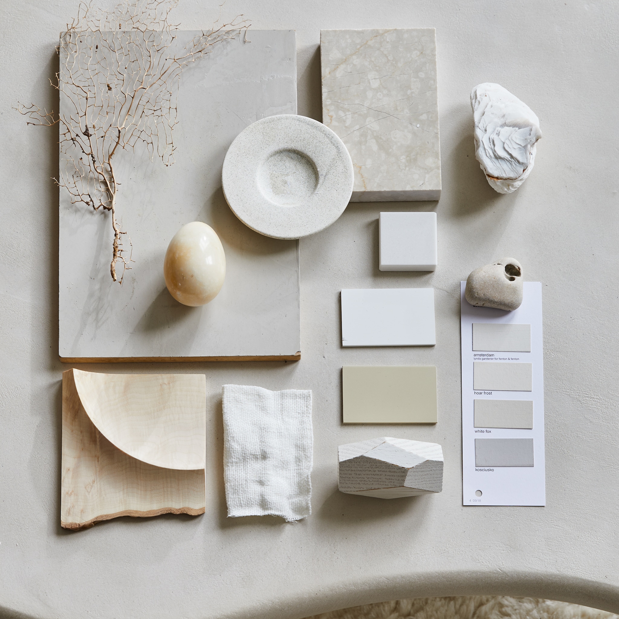 moodboard scandinavisch blond met vintage items