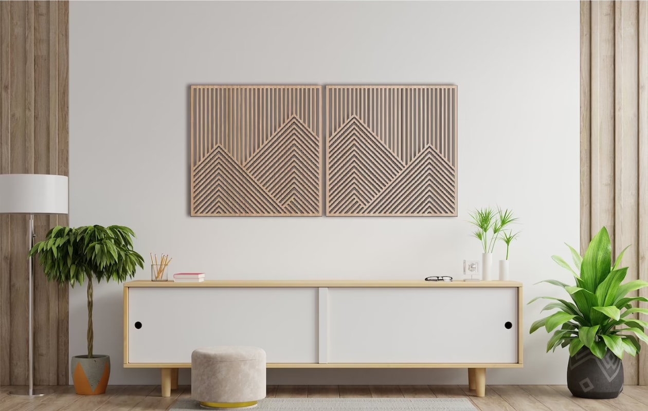 Art wall van LiliumWallArt, 6 mm MDF, Lasergesneden, Acrylverf, Acrylvernis, €34,83 (Etsy.com) Etsy.com | LiliumWallArt